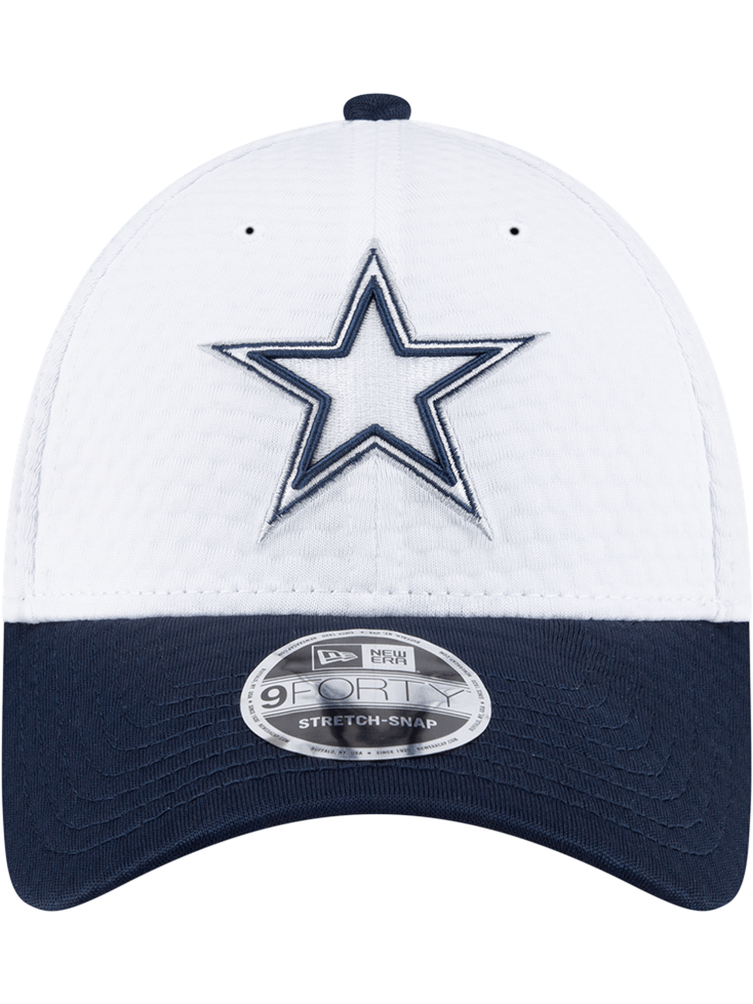 New Era Caps Dallas Cowboys New Era NFL 24 Training 9FORTY Stretch-Snapback Hat - White