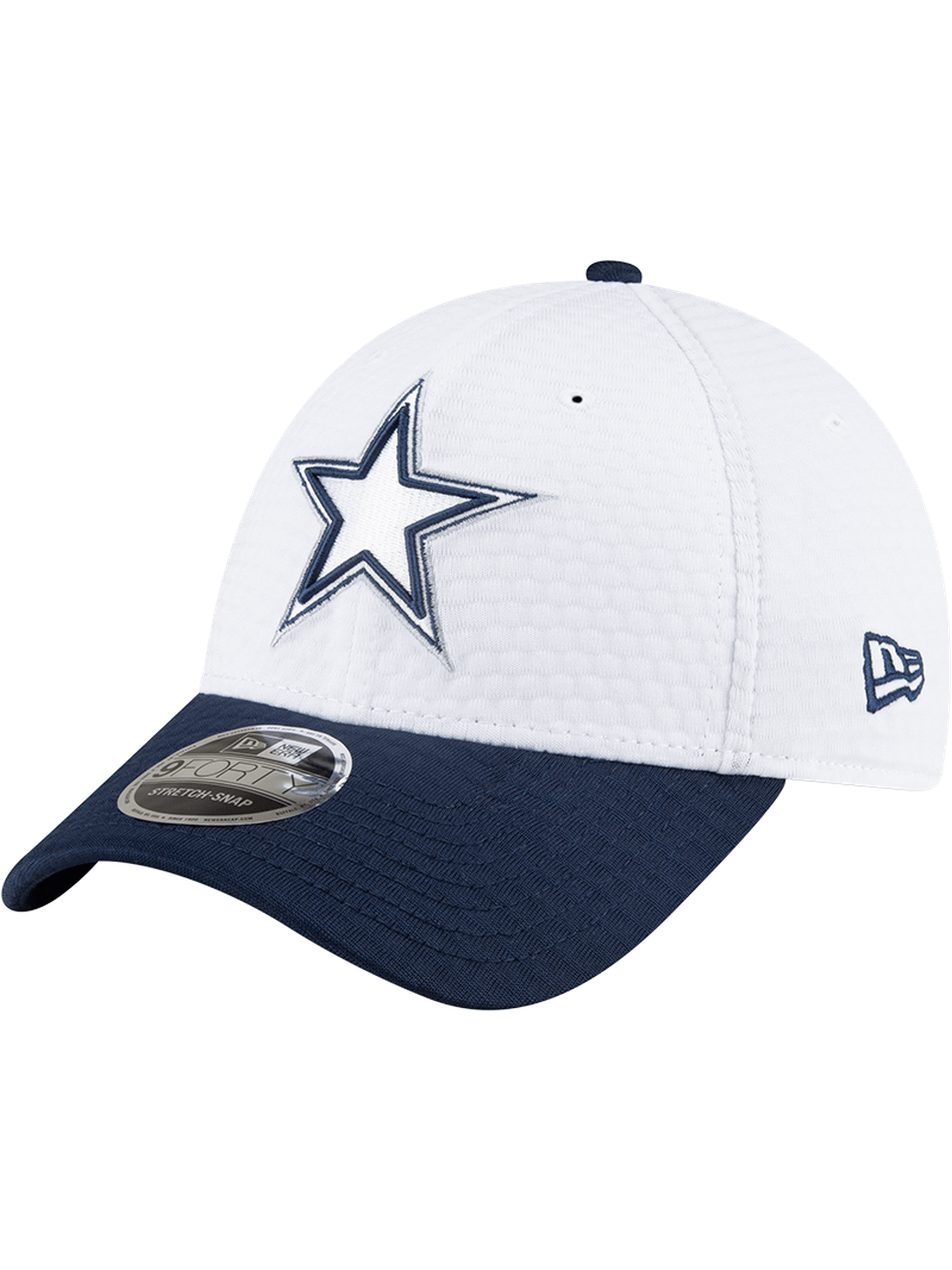 New Era Caps Dallas Cowboys New Era NFL 24 Training 9FORTY Stretch-Snapback Hat - White