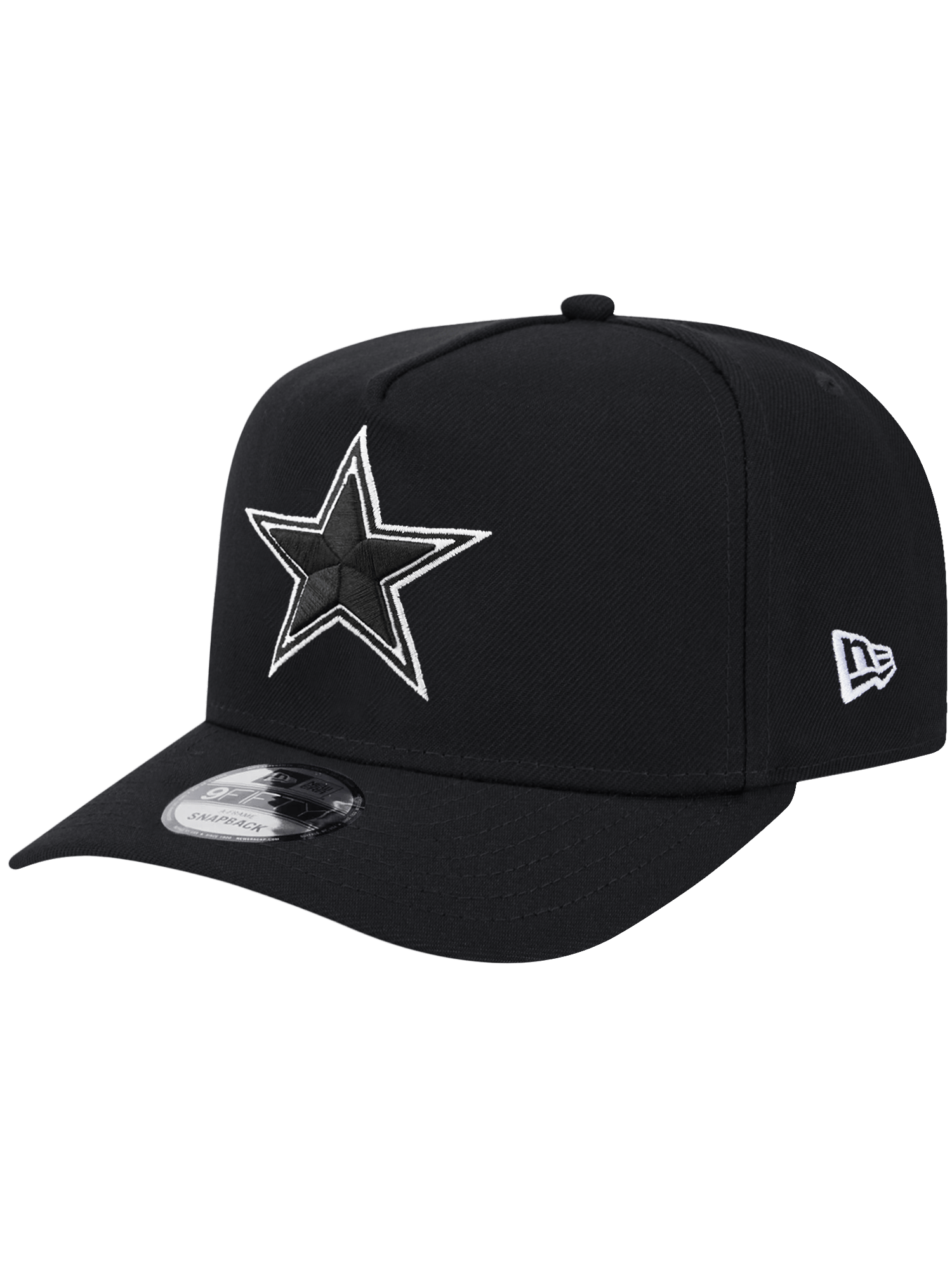 New Era Caps Dallas Cowboys New Era NFL BW SB XXVII 9FIFTY A-Frame Pre-Curved Snapback Hat - Black