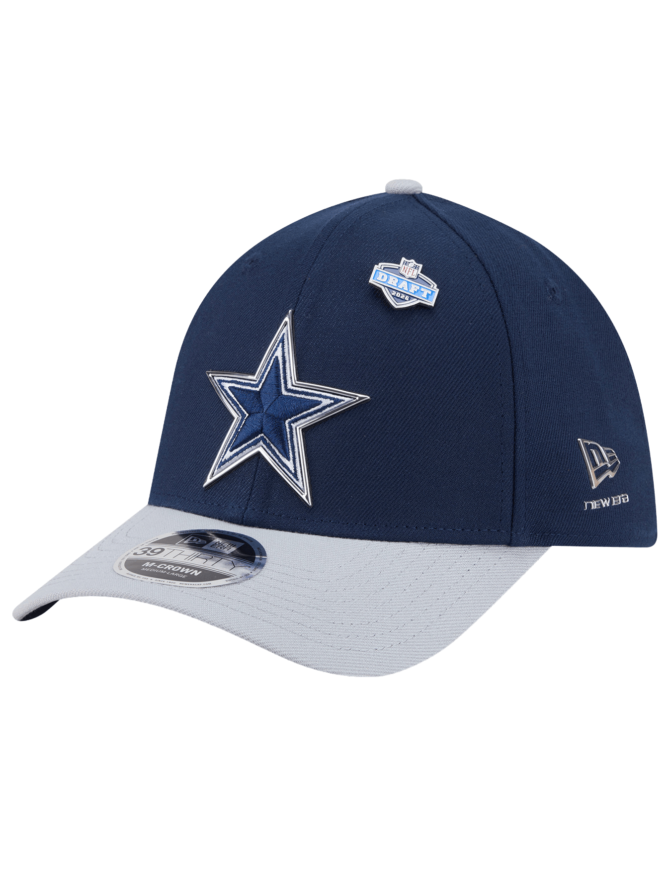 New Era Caps Dallas Cowboys New Era NFL Draft 26 39THIRTY M-Crown Stretch-Fit Hat
