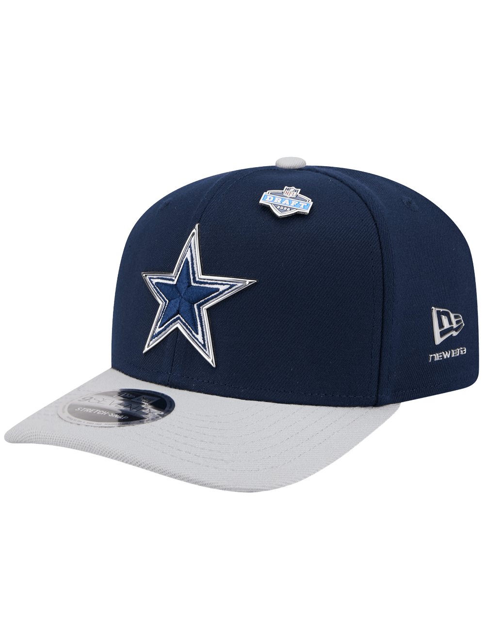 New Era Caps OSFM Dallas Cowboys New Era NFL Draft 26 9SEVENTY Stretch-Snapback Hat