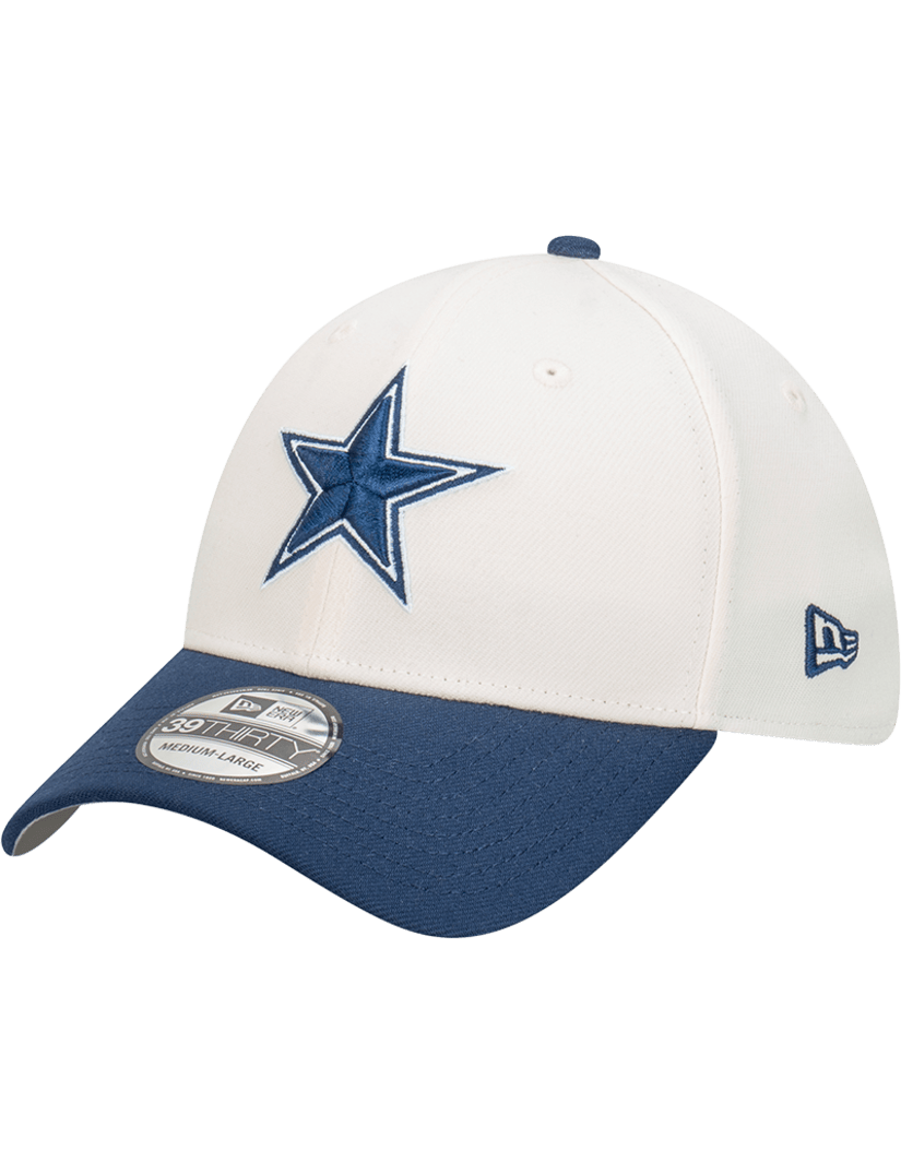 New Era Caps Dallas Cowboys New Era NFL Team 2T 39THIRTY Stretch-Fit Hat - Chrome