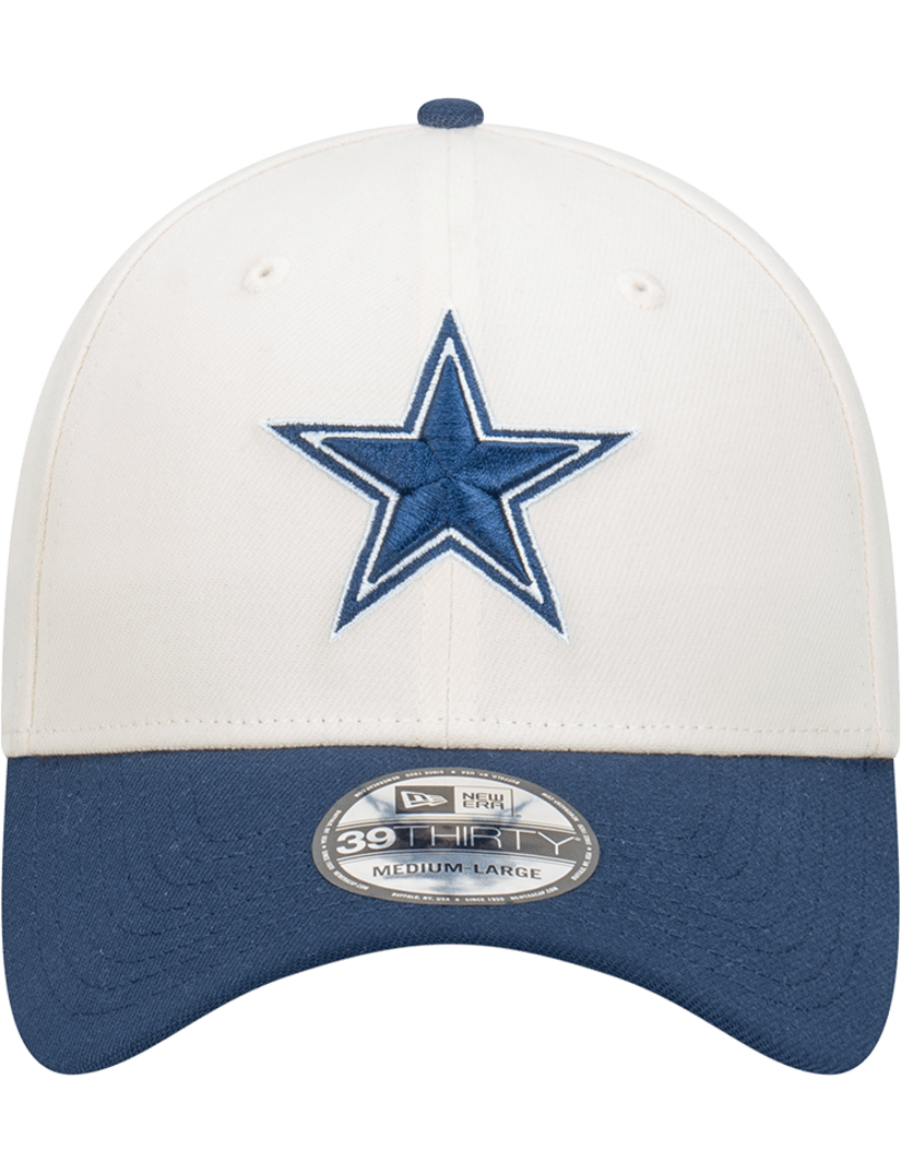 New Era Caps Dallas Cowboys New Era NFL Team 2T 39THIRTY Stretch-Fit Hat - Chrome