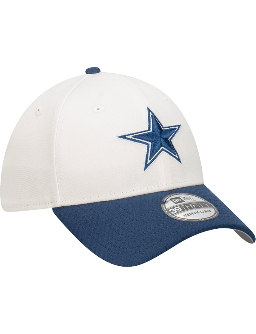 New Era Caps Dallas Cowboys New Era NFL Team 2T 39THIRTY Stretch-Fit Hat - Chrome