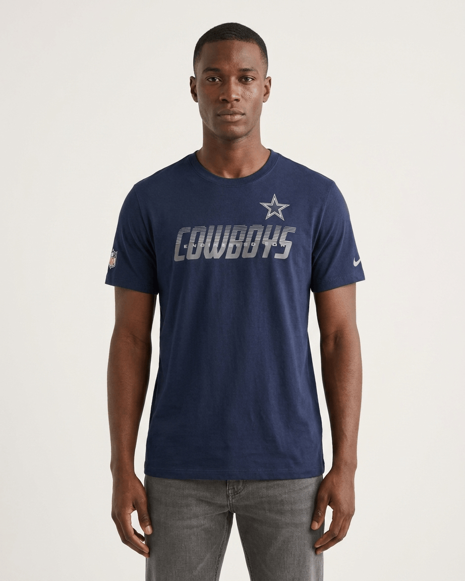 Nike T-Shirts Dallas Cowboys Nike NFL 26 Sideline Team Issue Dri-Fit T-Shirt - Navy