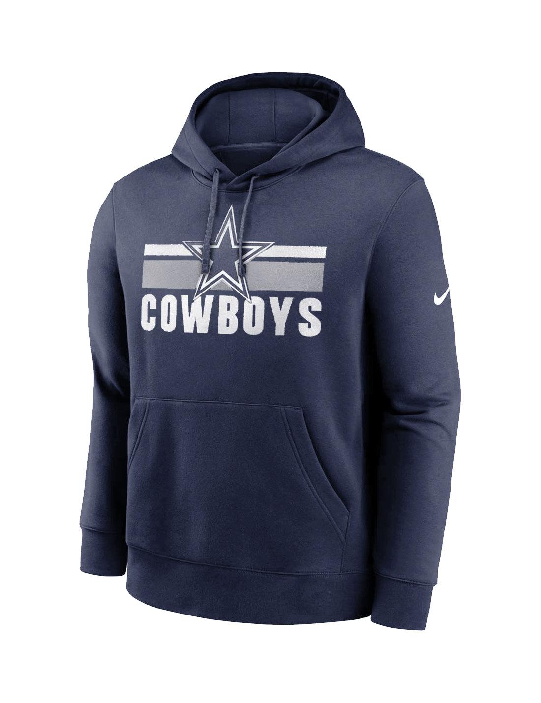 Nike Jumpers Dallas Cowboys Nike NFL Team Stripes Hoodie Jumper - Navy