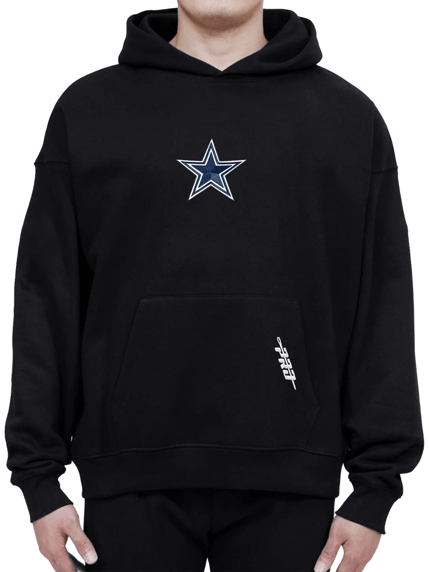 Pro Standard Jumpers Dallas Cowboys Pro Standard NFL Icon Drop Shoulder Hoodie Jumper - Black