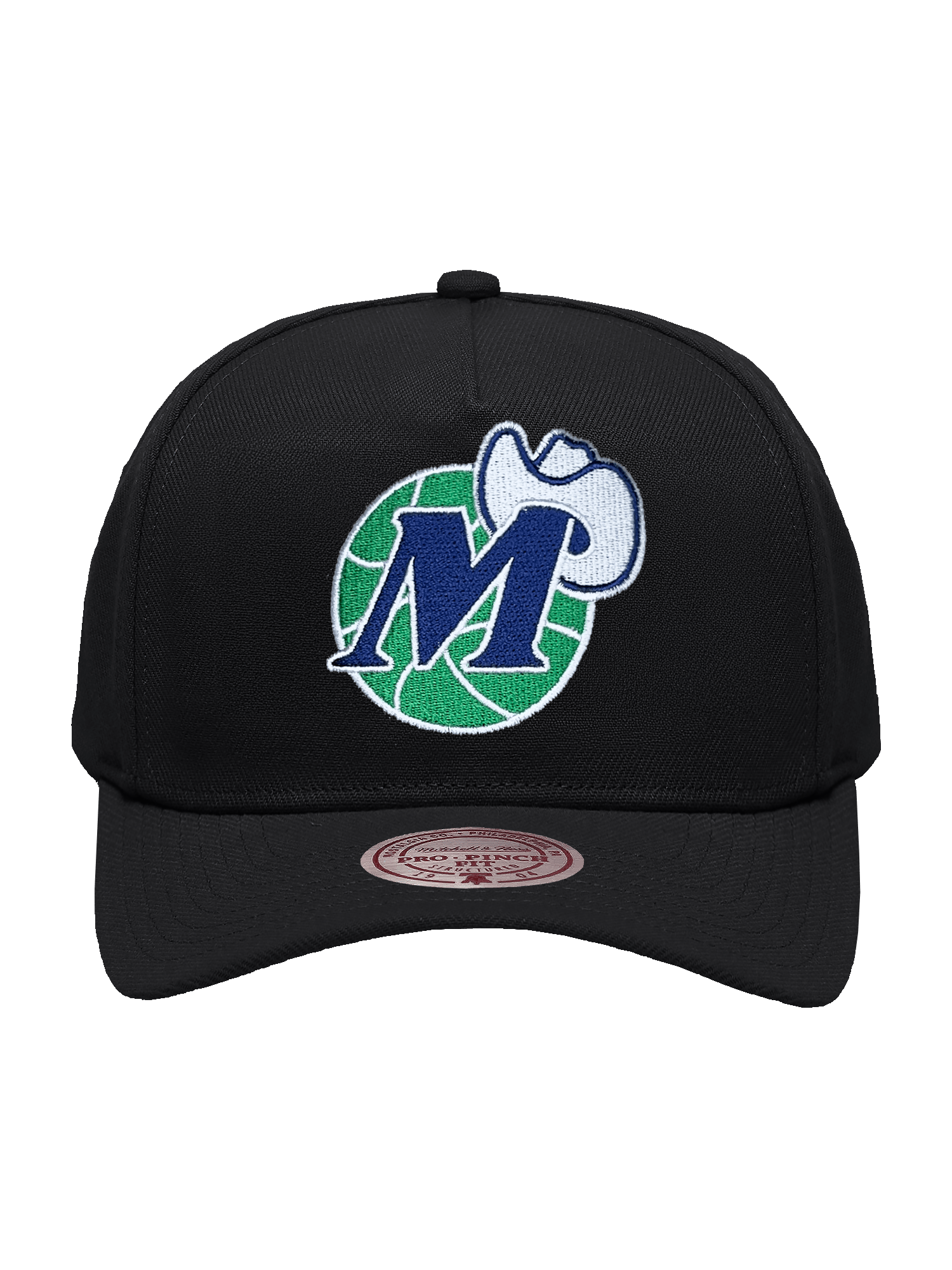 Mitchell And Ness Caps Dallas Mavericks Mitchell & Ness NBA HWC Pro Pinch Snapback Hat - Black