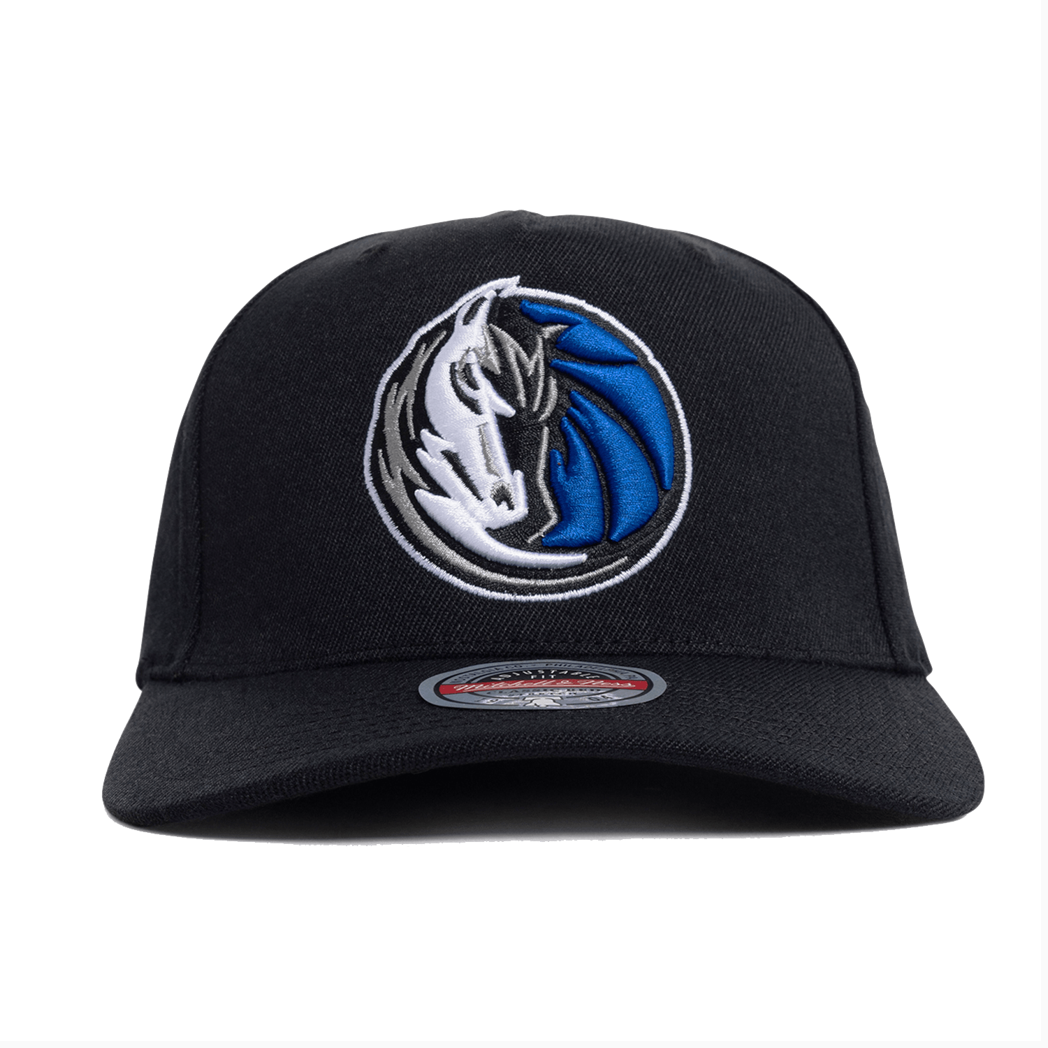 Mitchell And Ness Caps Dallas Mavericks Mitchell & Ness NBA Team Classic Red Snapback Hat - Black