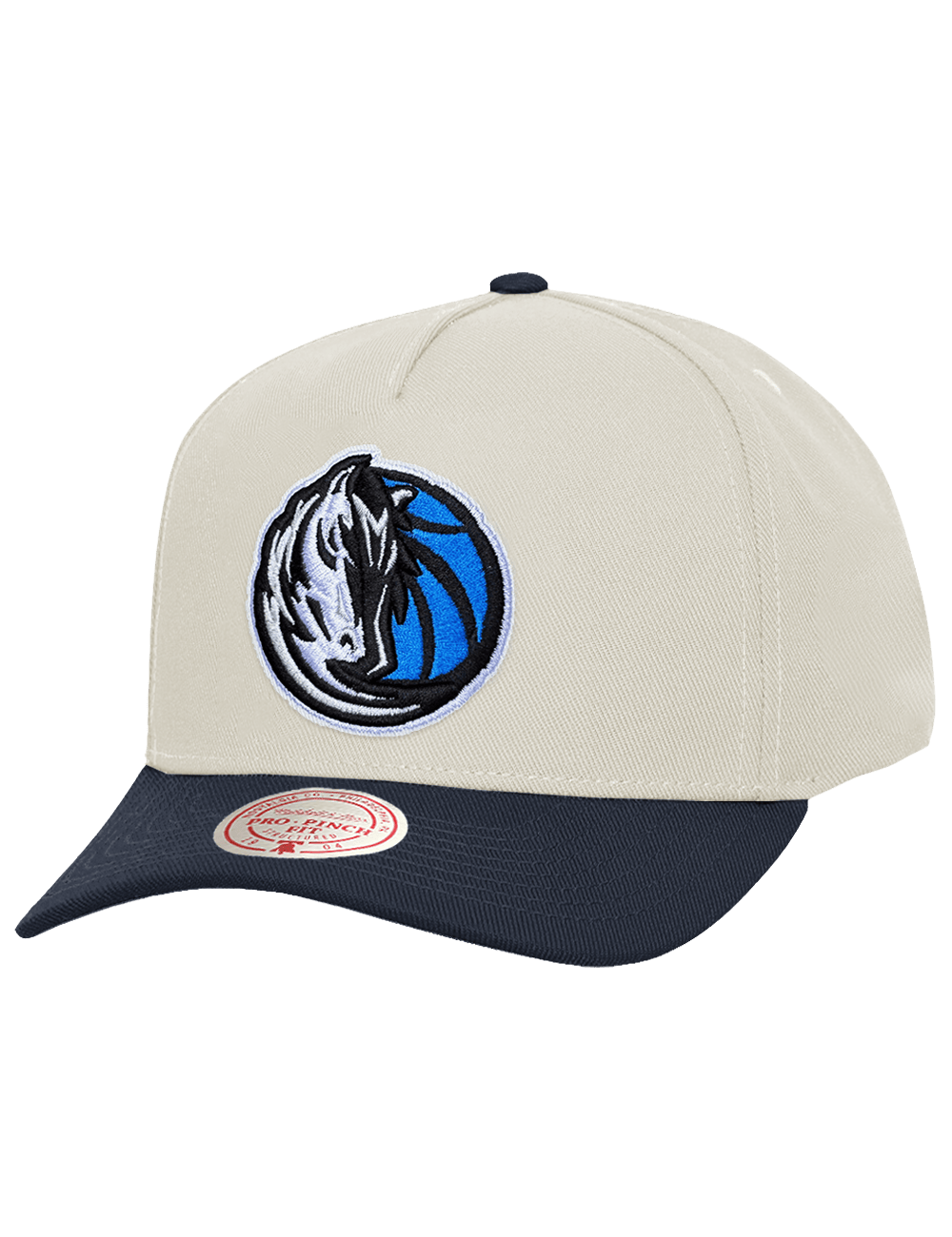Mitchell And Ness Caps OSFM Dallas Mavericks Mitchell & Ness NBA Team Pro Pinch Snapback Hat - Chrome
