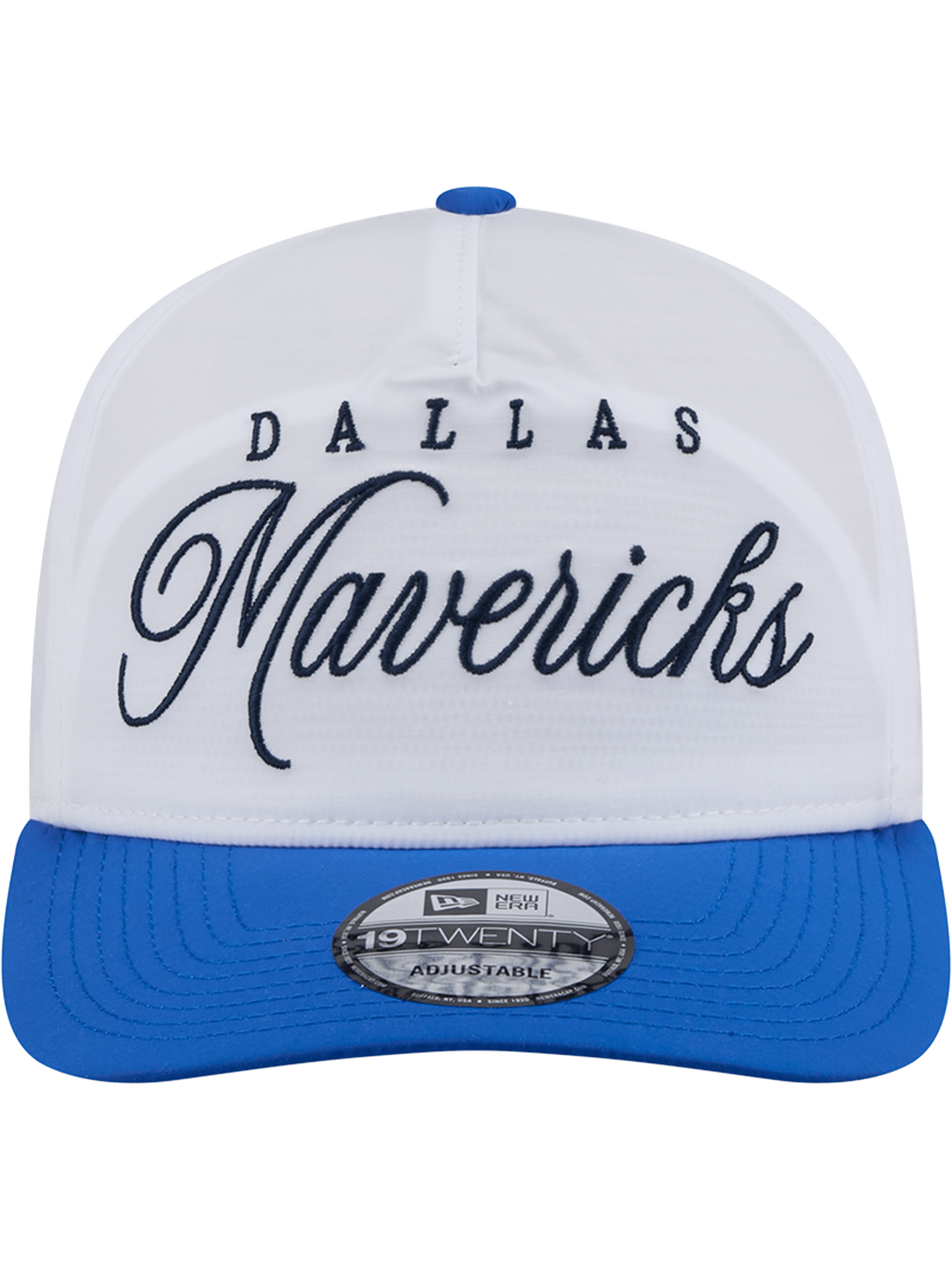 New Era Caps Dallas Mavericks New Era NBA 25 Draft 19TWENTY A-Frame Pre-Curved Hat - White