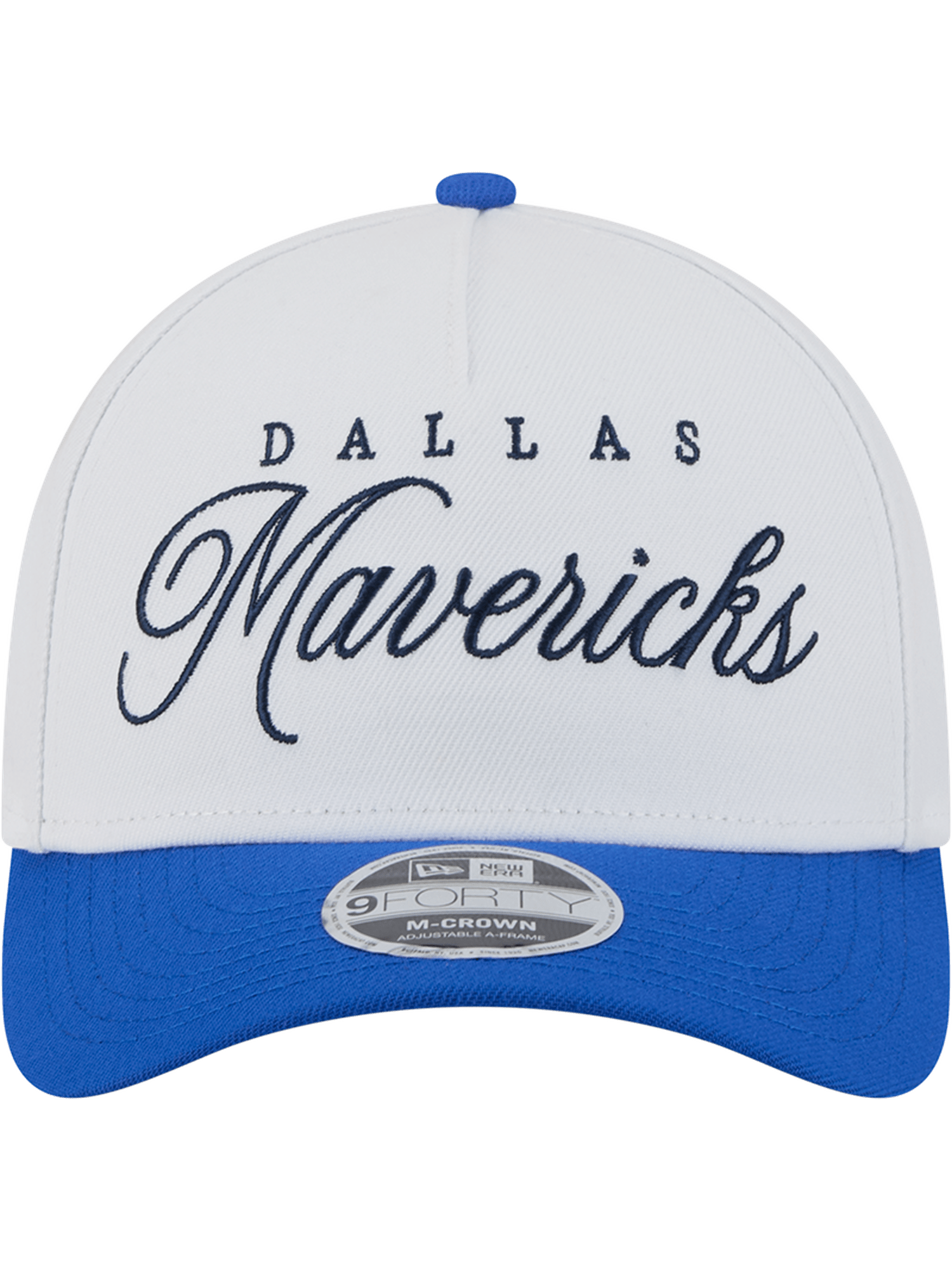 New Era Caps Dallas Mavericks New Era NBA 25 Draft 9FORTY M-Crown A-Frame Snapback Hat - White