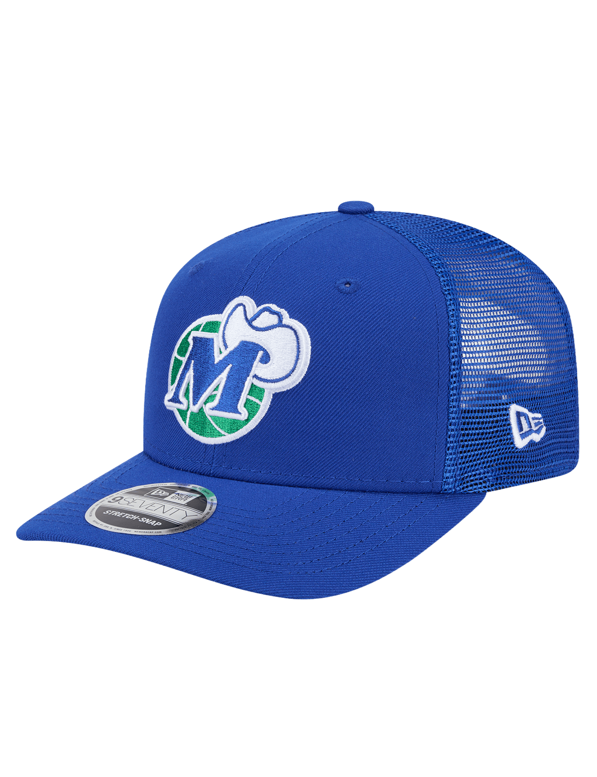 New Era Caps Dallas Mavericks New Era NBA HWC 9SEVENTY Trucker Stretch Snapback Hat - Blue