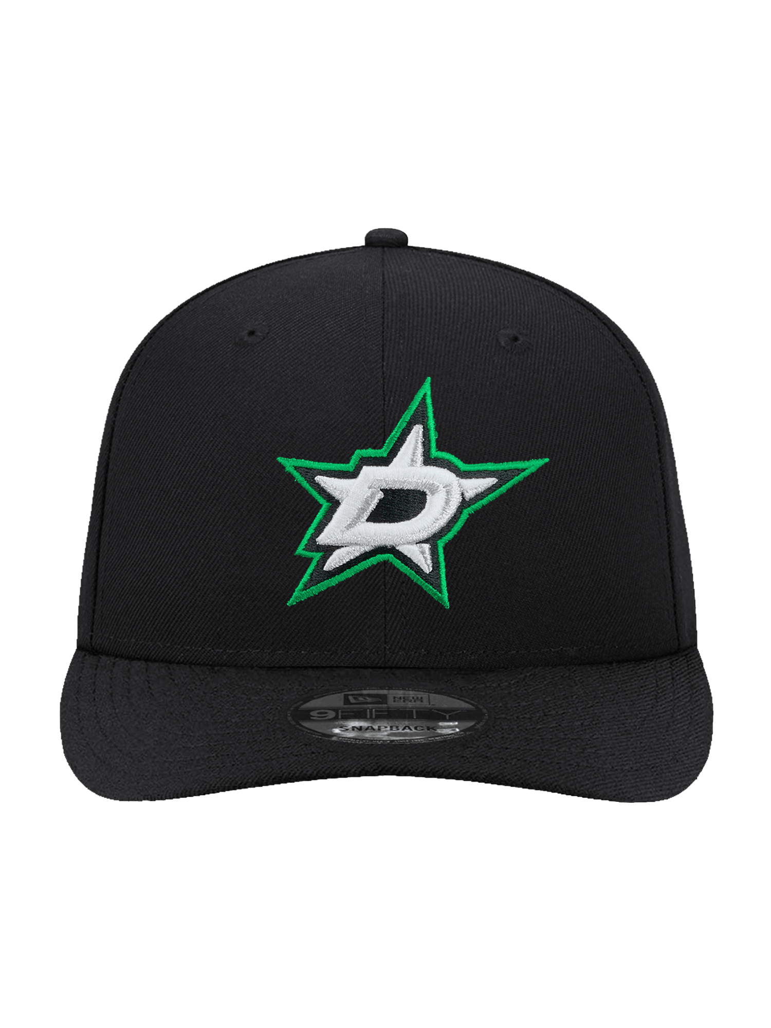 New Era Caps OSFA Dallas Stars New Era NHL Team 9FIFTY Pre-Curved Snapback Hat - Black