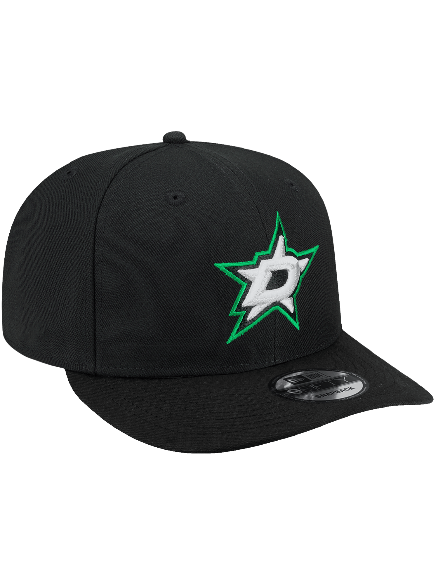New Era Caps OSFA Dallas Stars New Era NHL Team 9FIFTY Pre-Curved Snapback Hat - Black