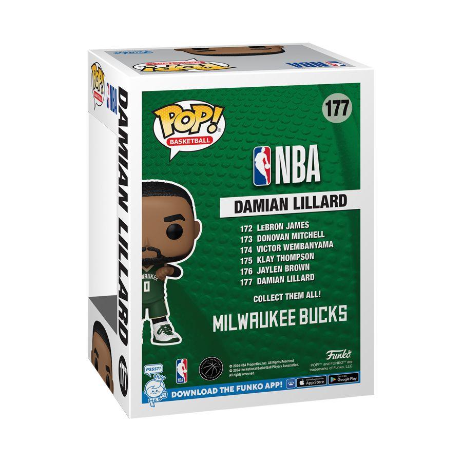 Funko Figures Damian Lillard Milwaukee Bucks Funko NBA 177 Pop Vinyl Figure