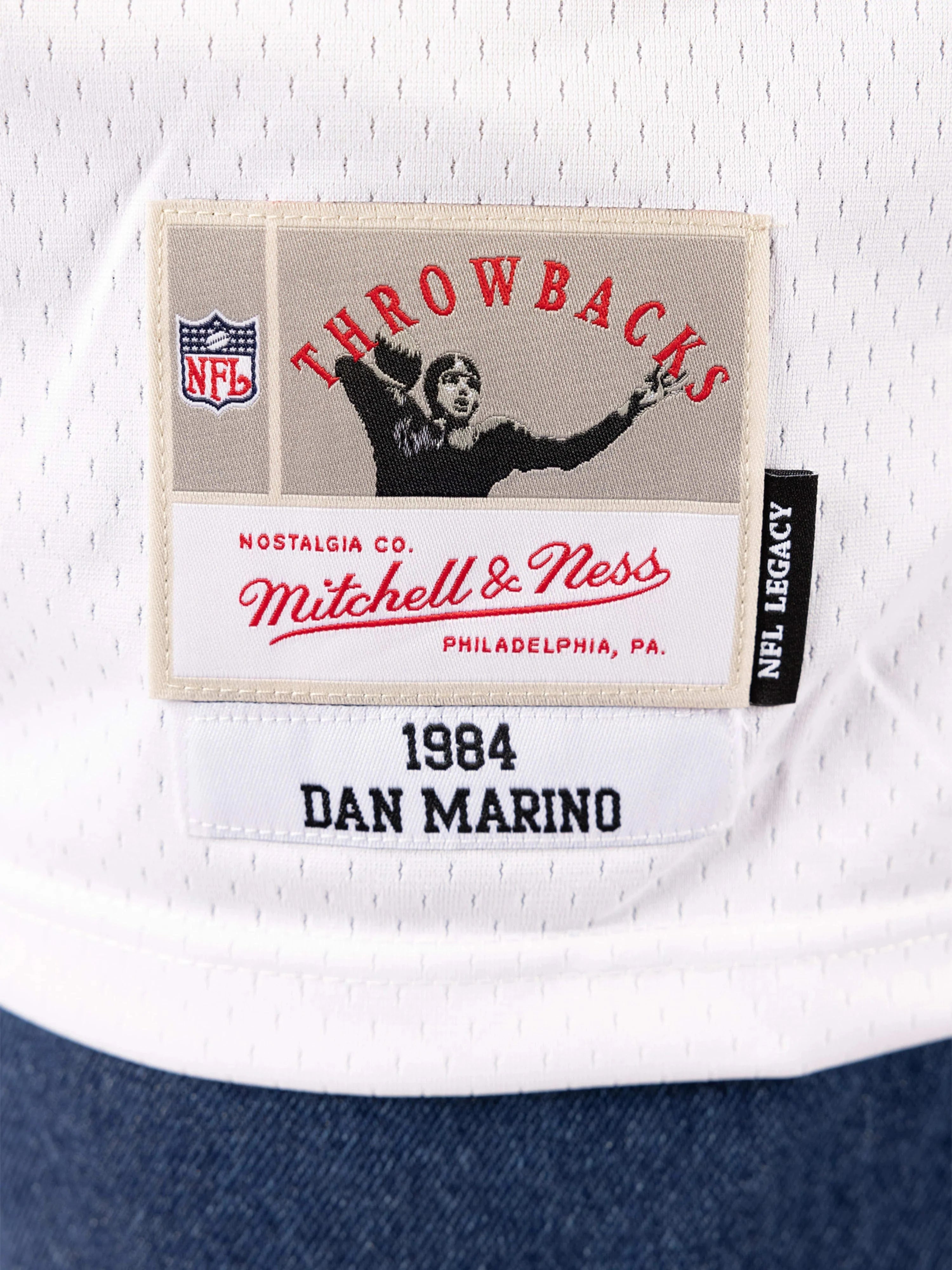 Mitchell And Ness Jerseys Dan Marino Miami Dolphins Mitchell & Ness NFL 84 Road Legacy Jersey - White