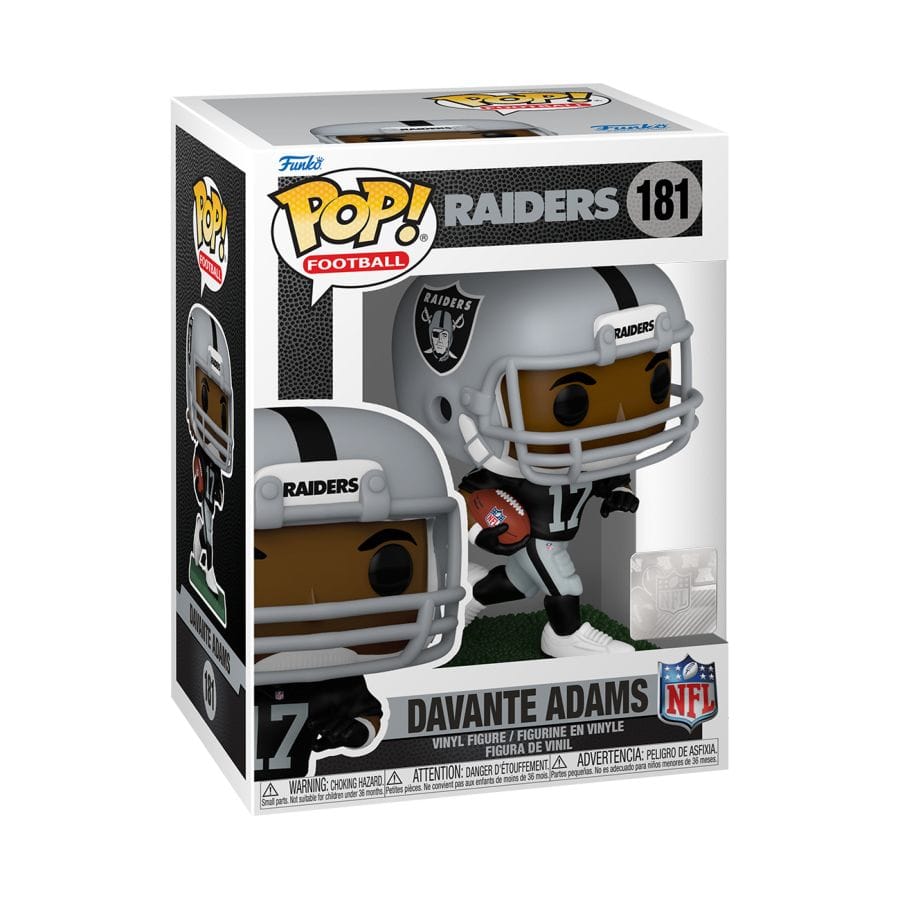 Funko Figures Davante Adams Las Vegas Raiders Funko NFL Pop Vinyl 3.75" Figure - Black