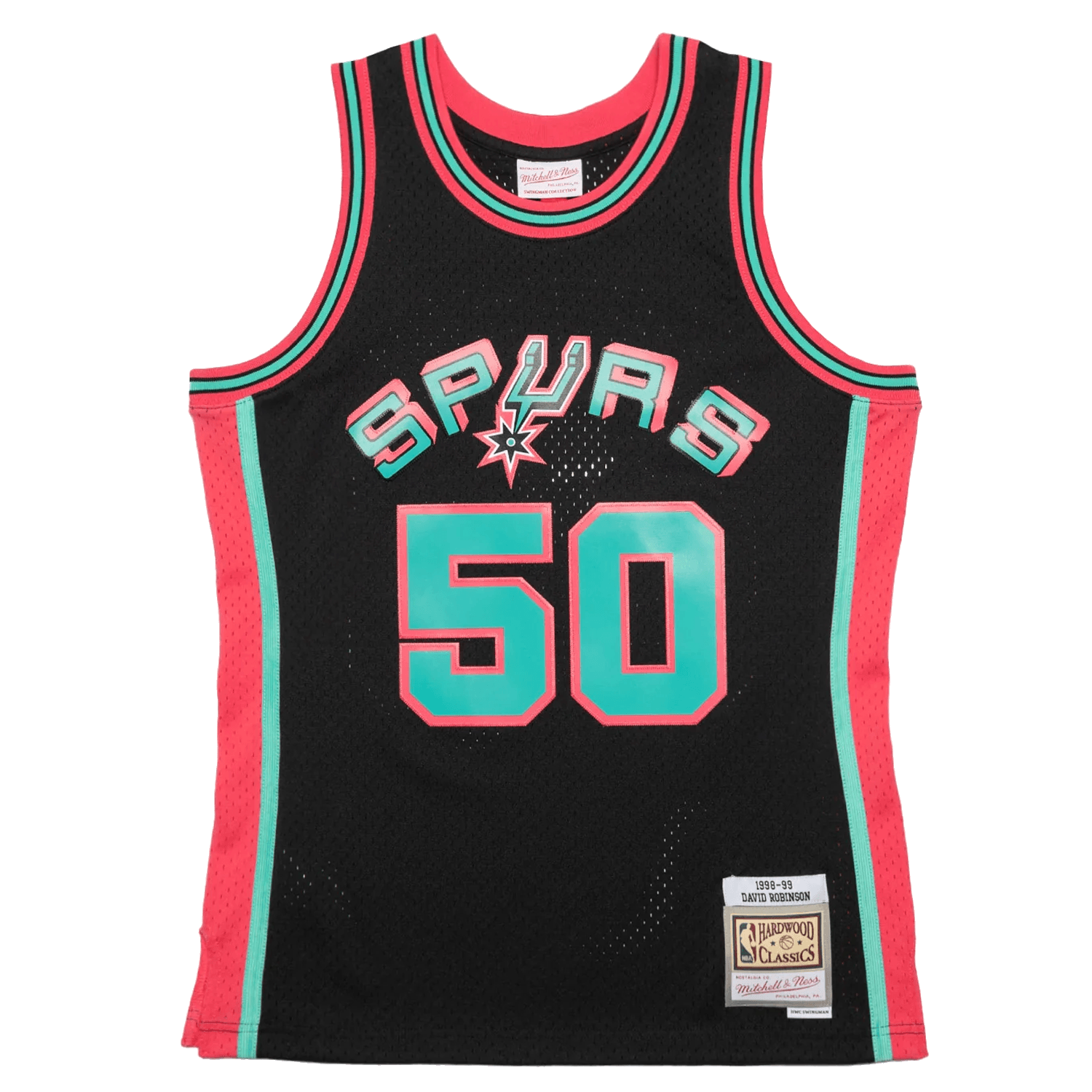 Mitchell And Ness Jerseys David Robinson San Antonio Spurs Mitchell & Ness NBA 98-99 City Swingman Jersey - Black