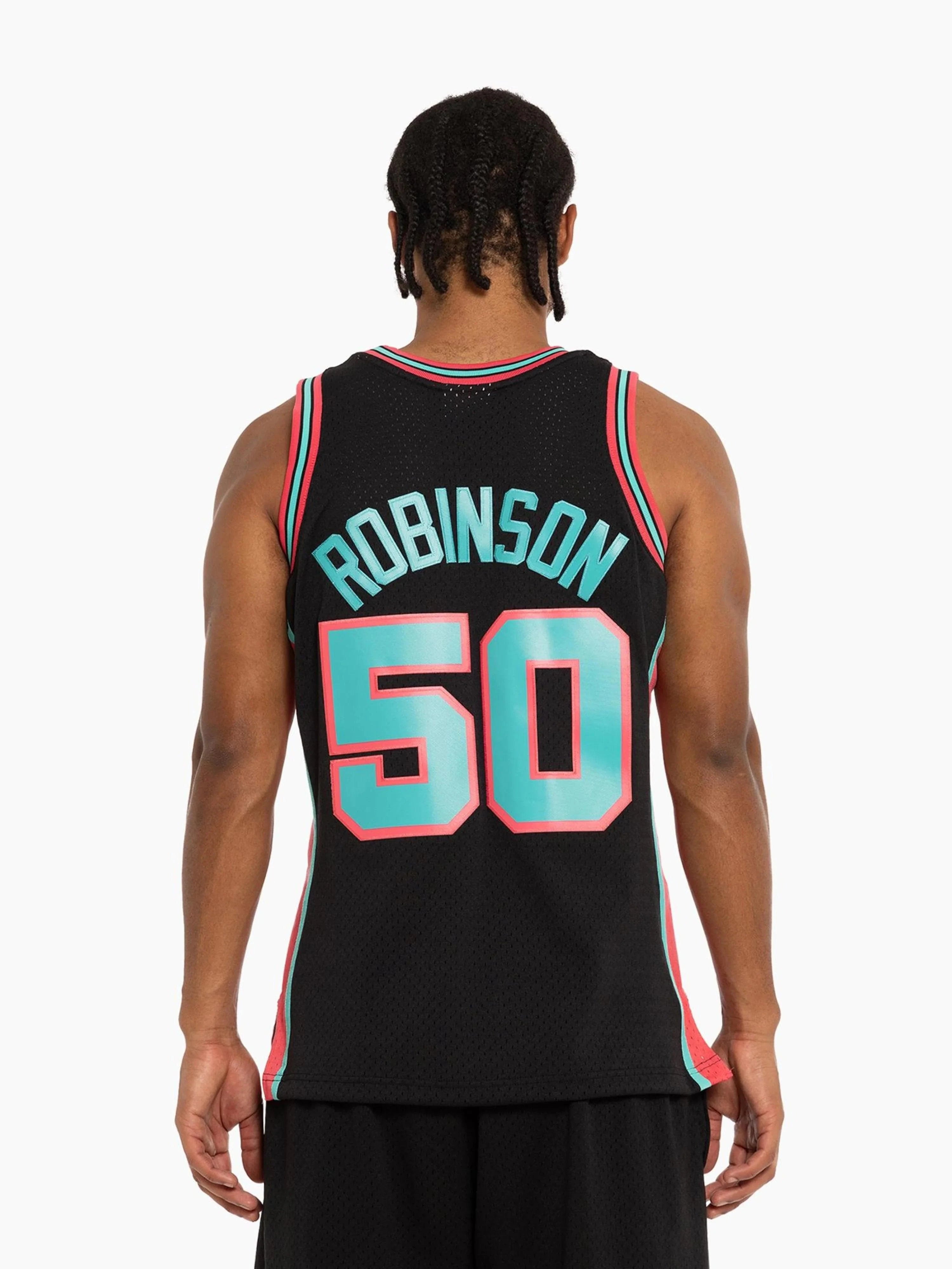 Mitchell And Ness Jerseys David Robinson San Antonio Spurs Mitchell & Ness NBA 98-99 City Swingman Jersey - Black