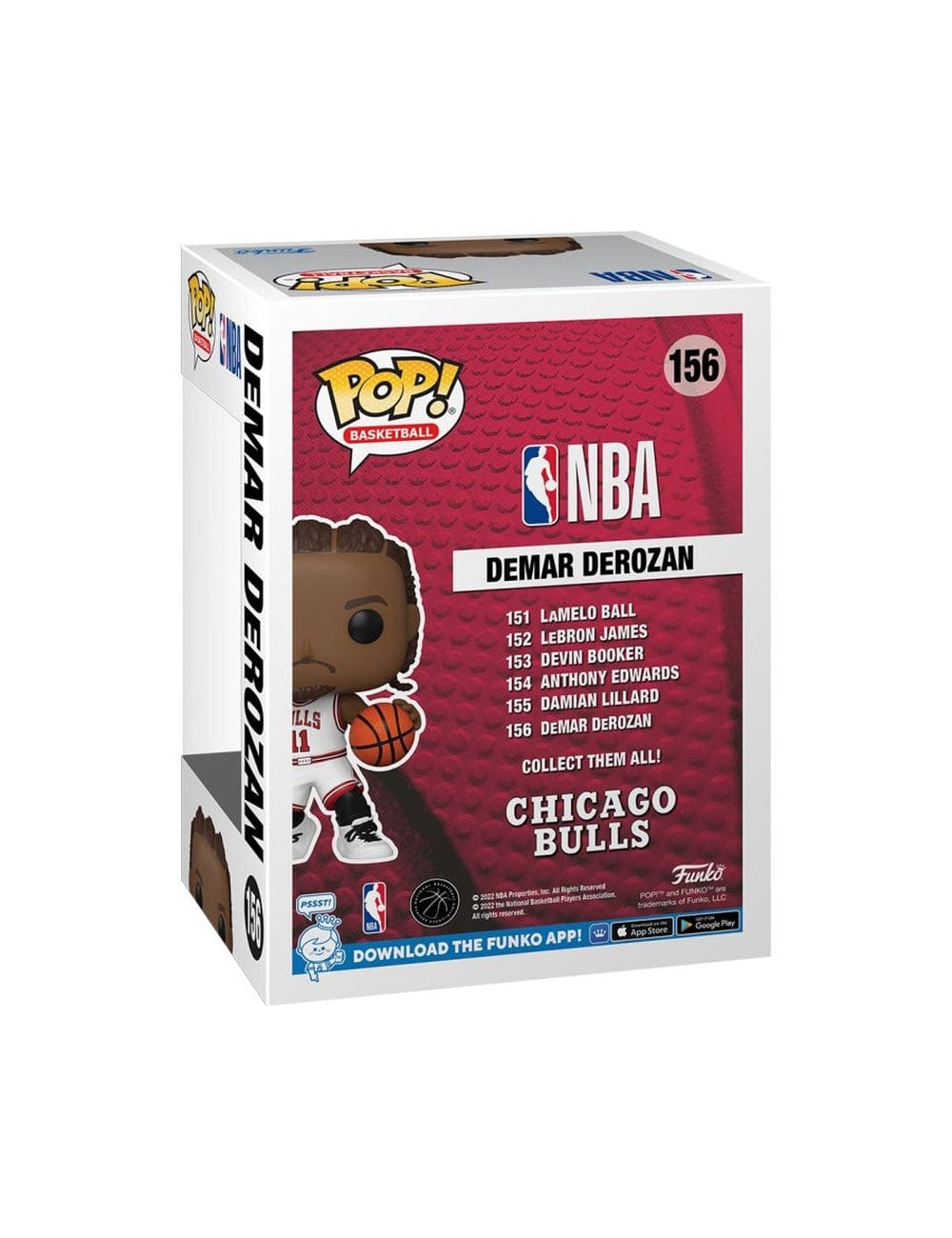 Funko Figures DeMar DeRozan Chicago Bulls Funko NBA Pop 3.75" Figure - White