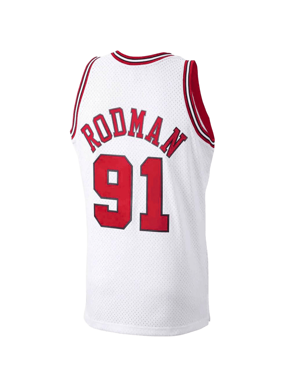 Mitchell And Ness Jerseys Dennis Rodman Chicago Bulls Mitchell & Ness NBA 97-98 Home Swingman Jersey - White