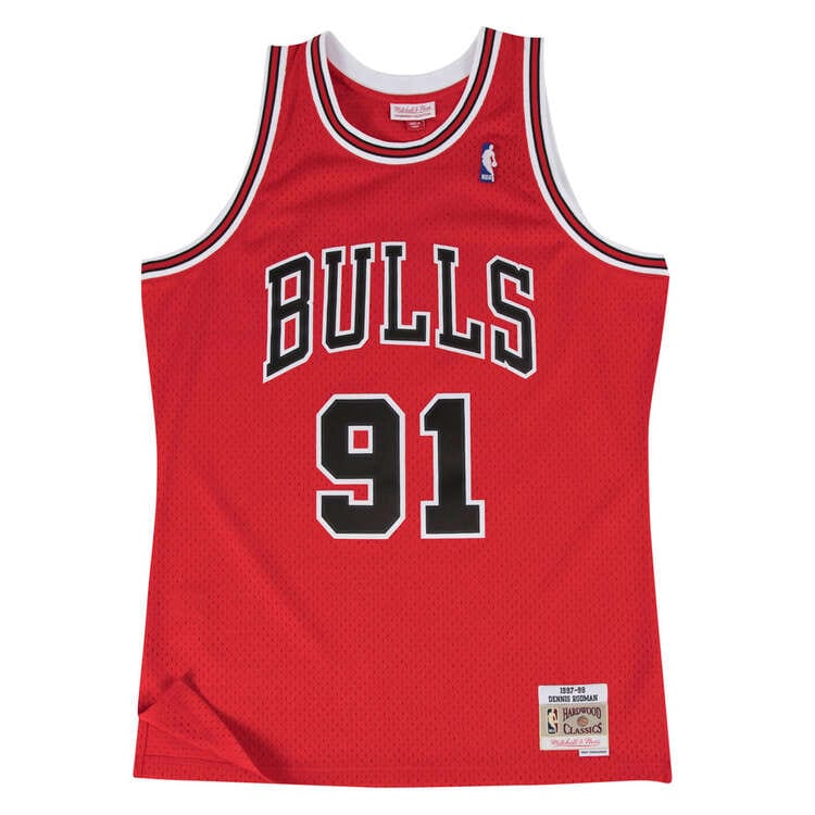 Mitchell And Ness Jerseys Dennis Rodman Chicago Bulls Mitchell & Ness NBA 97 Swingman Jersey - Red