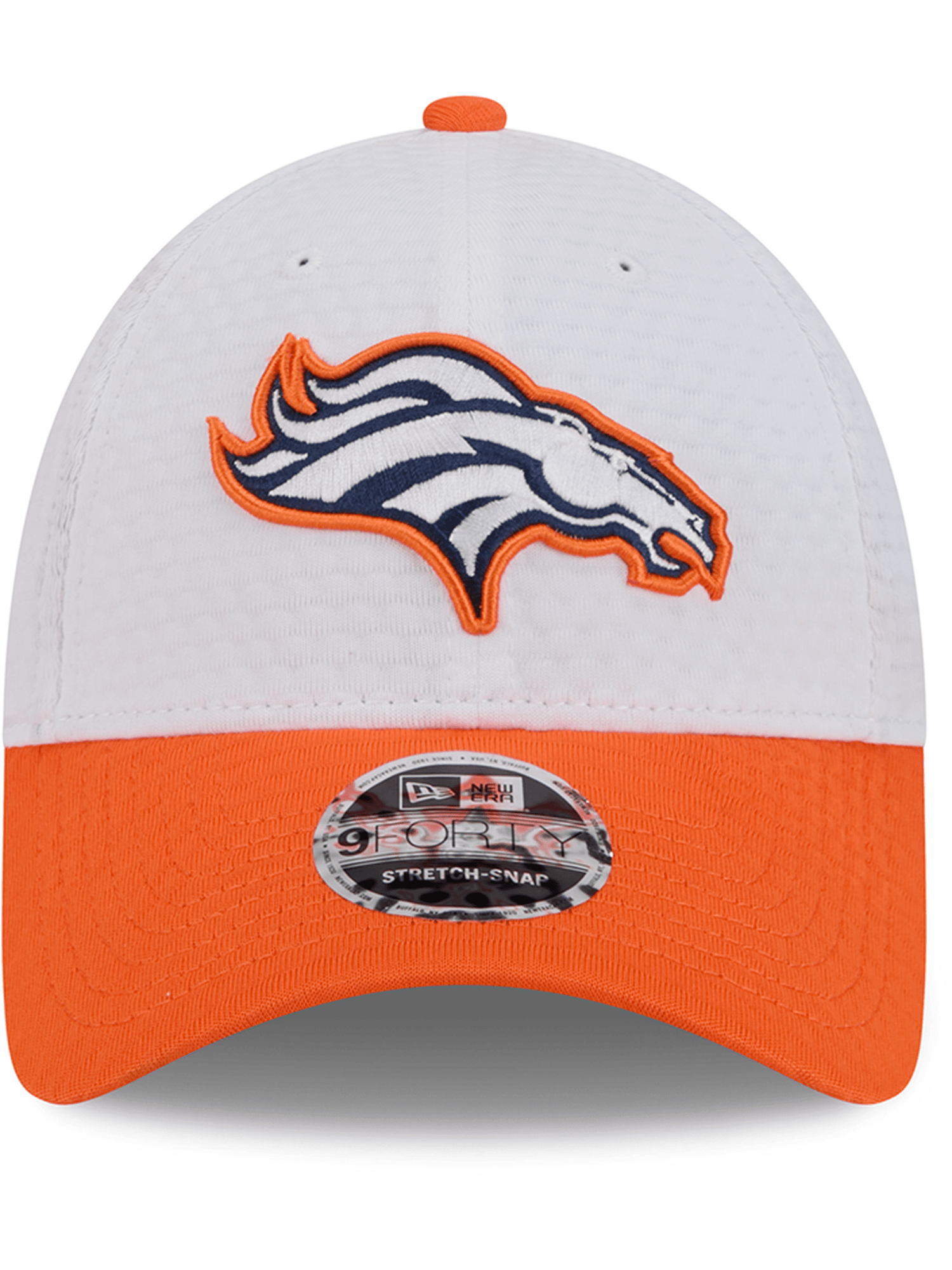 New Era Caps Denver Broncos New Era NFL 24 Training 9FORTY Stretch-Snapback Hat - White