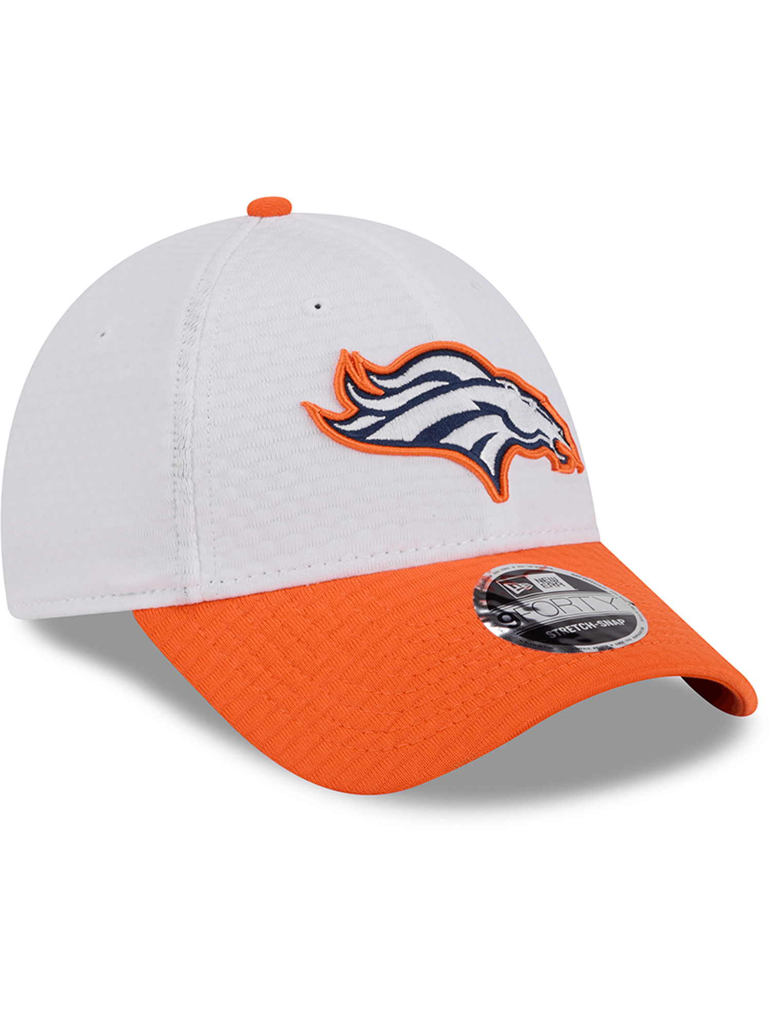 New Era Caps Denver Broncos New Era NFL 24 Training 9FORTY Stretch-Snapback Hat - White
