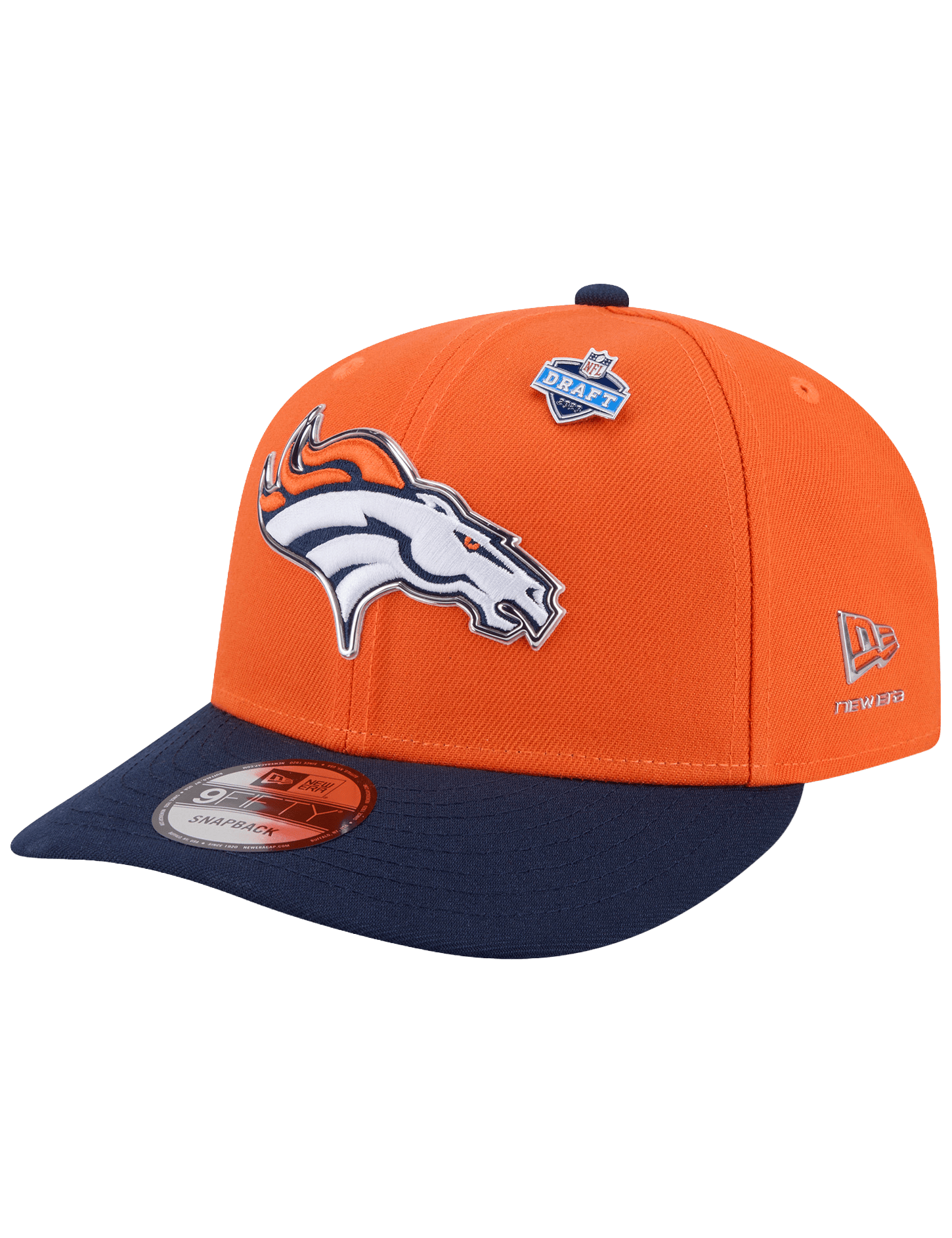 New Era Caps OSFM Denver Broncos New Era NFL Draft 26 9FIFTY Pre-Curved Snapback Hat