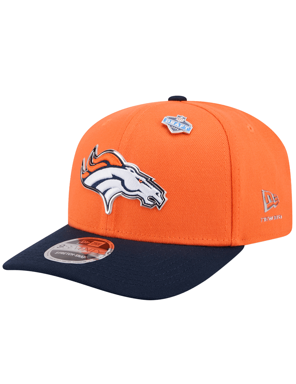 New Era Caps OSFM Denver Broncos New Era NFL Draft 26 9SEVENTY Stretch-Snapback Hat