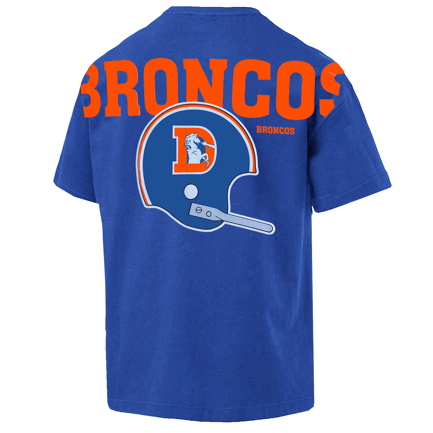 New Era T-Shirts Denver Broncos New Era NFL Logo Select Oversized T-Shirt - Blue