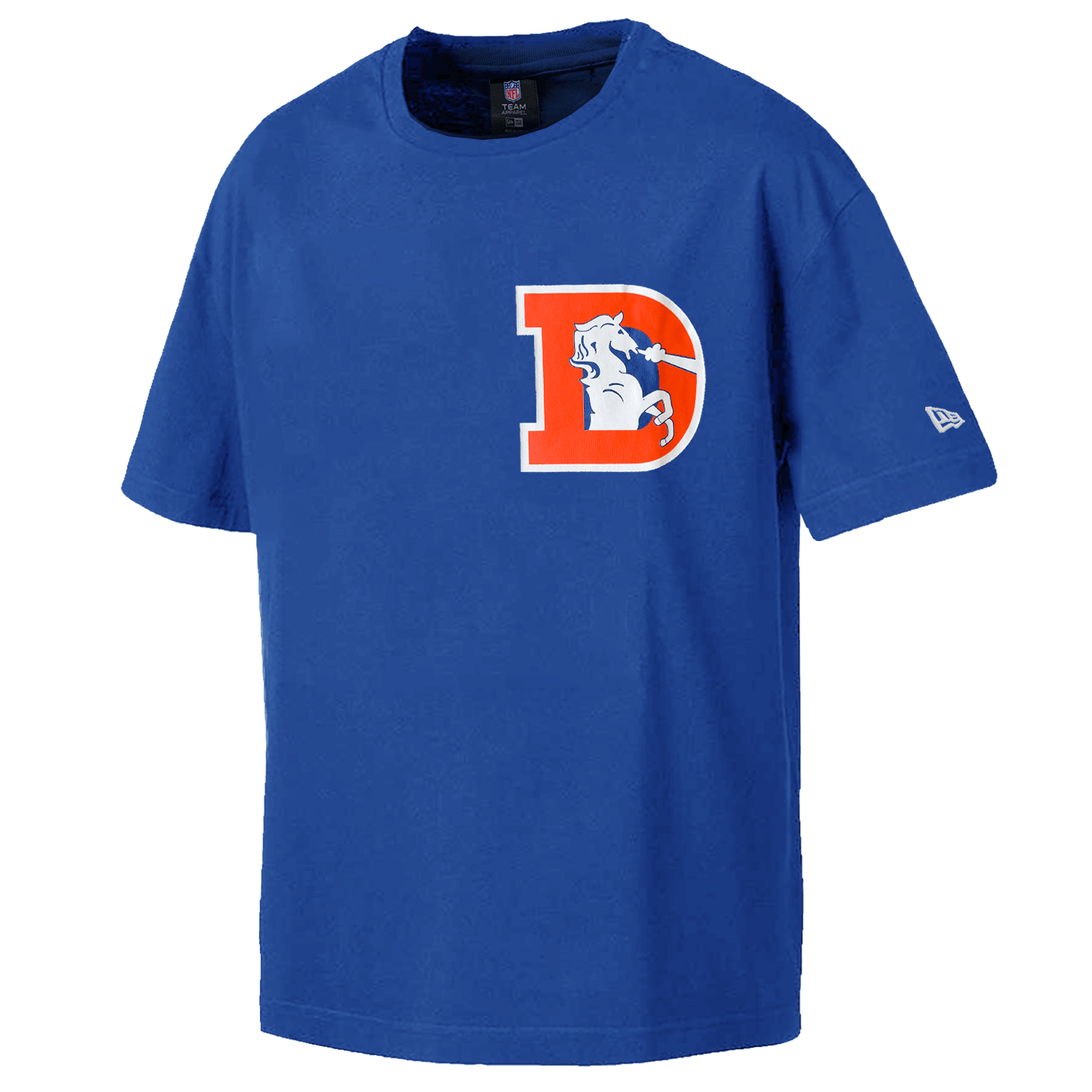 New Era T-Shirts Denver Broncos New Era NFL Logo Select Oversized T-Shirt - Blue