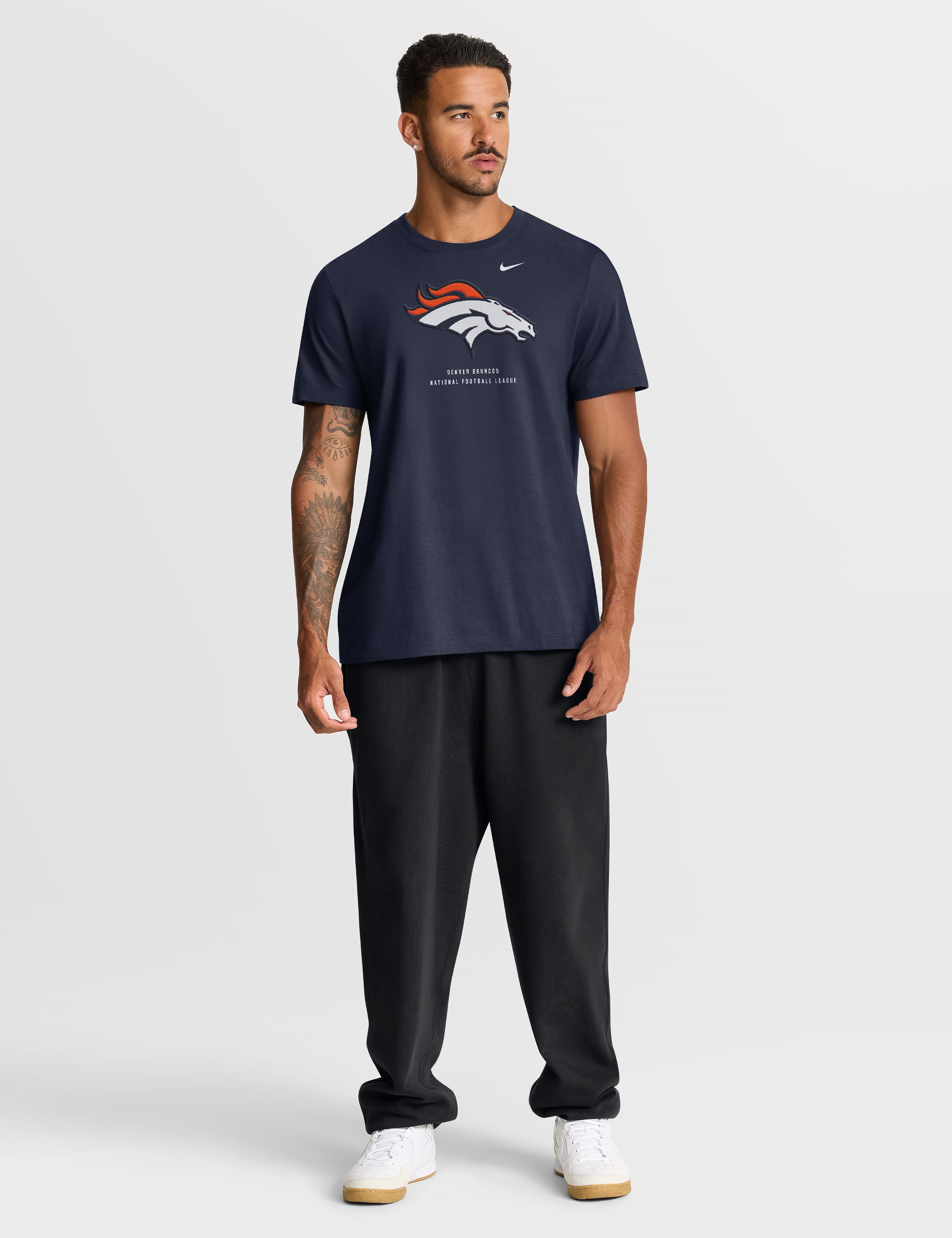 Nike T-Shirts Denver Broncos Nike NFL Property Of Cotton T-Shirt - Navy