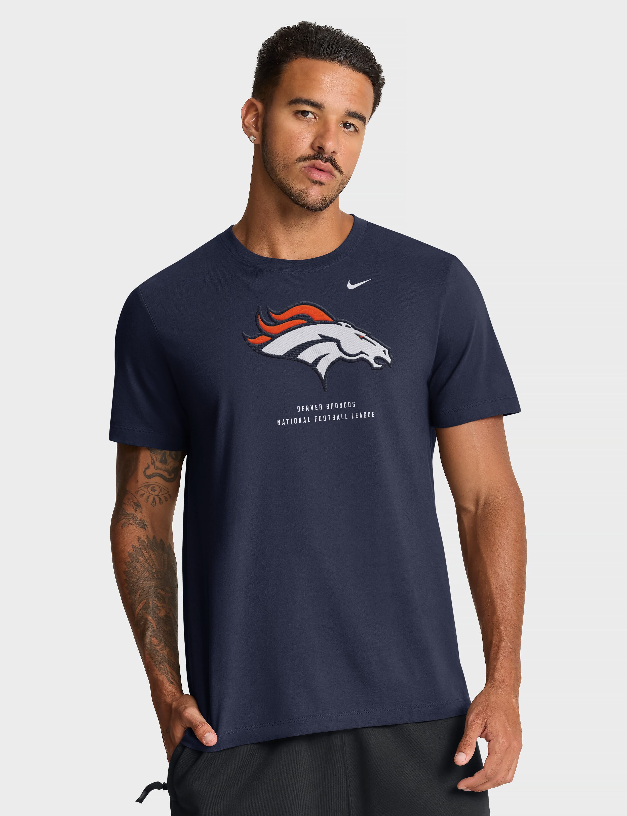 Nike T-Shirts Denver Broncos Nike NFL Property Of Cotton T-Shirt - Navy