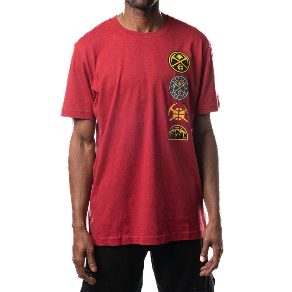 New Era T-Shirts Denver Nuggets New Era NBA 24 City Edition T-Shirt - Dark Red