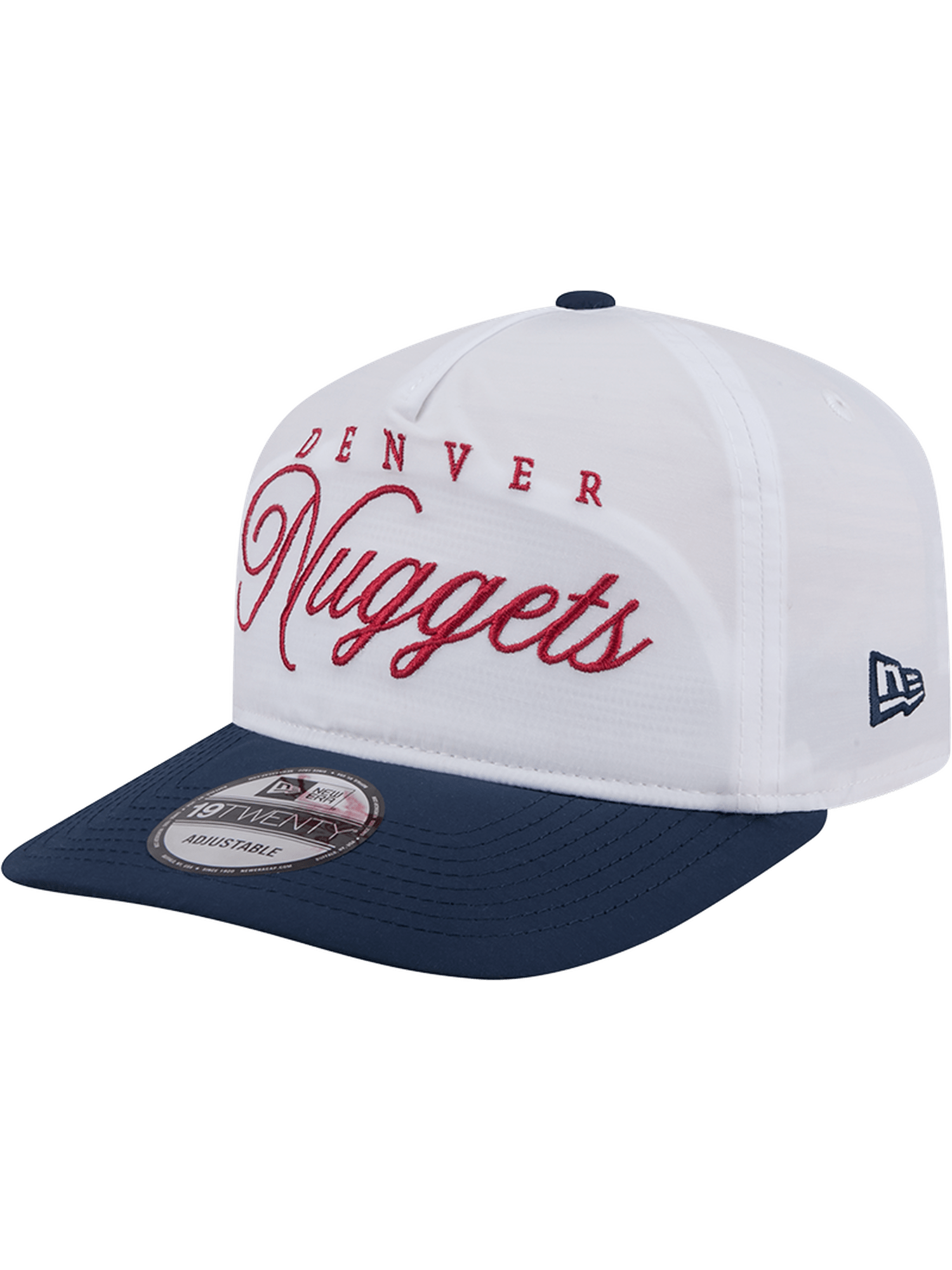 New Era Caps Denver Nuggets New Era NBA 25 Draft 19TWENTY A-Frame Pre-Curved Hat - White