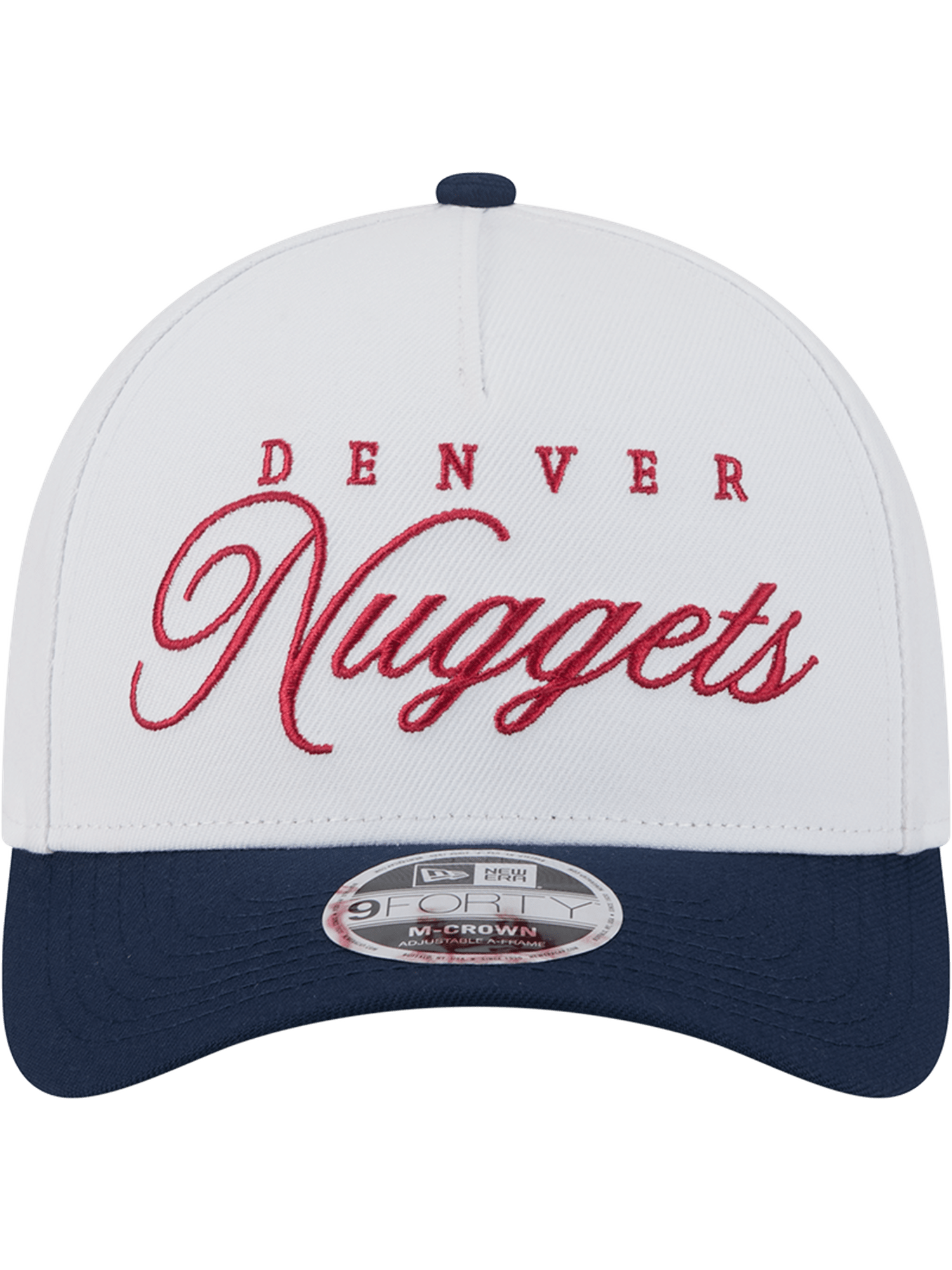 New Era Caps Denver Nuggets New Era NBA 25 Draft 9FORTY M-Crown A-Frame Snapback Hat - White
