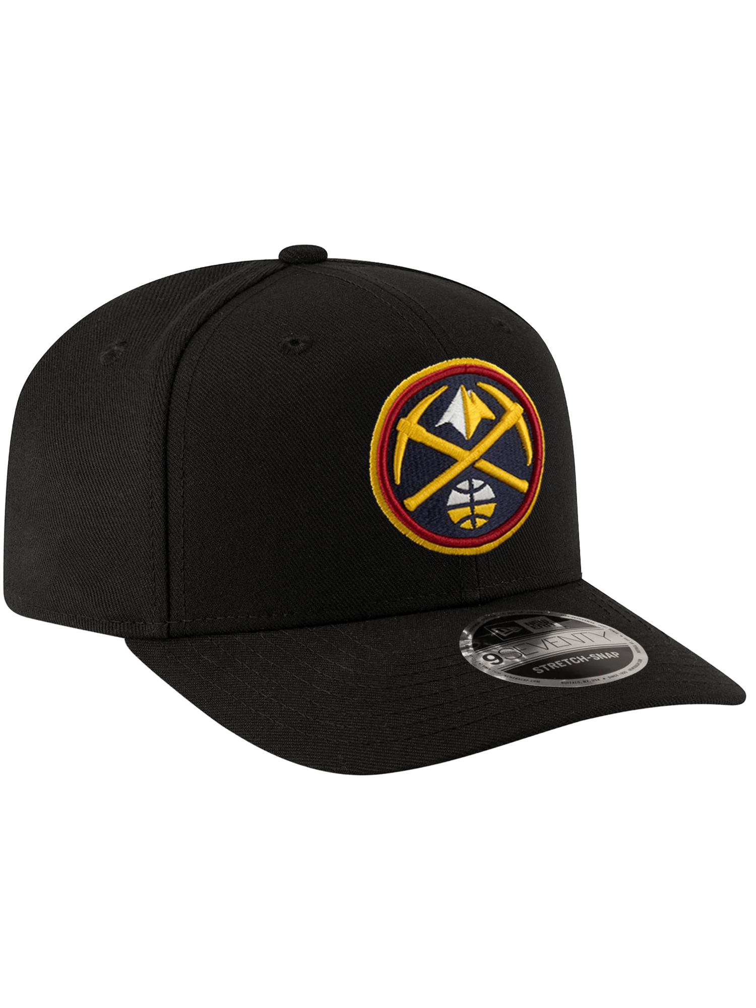 New Era Caps OSFA Denver Nuggets New Era NBA Team 9SEVENTY Stretch-Snapback Hat - Black