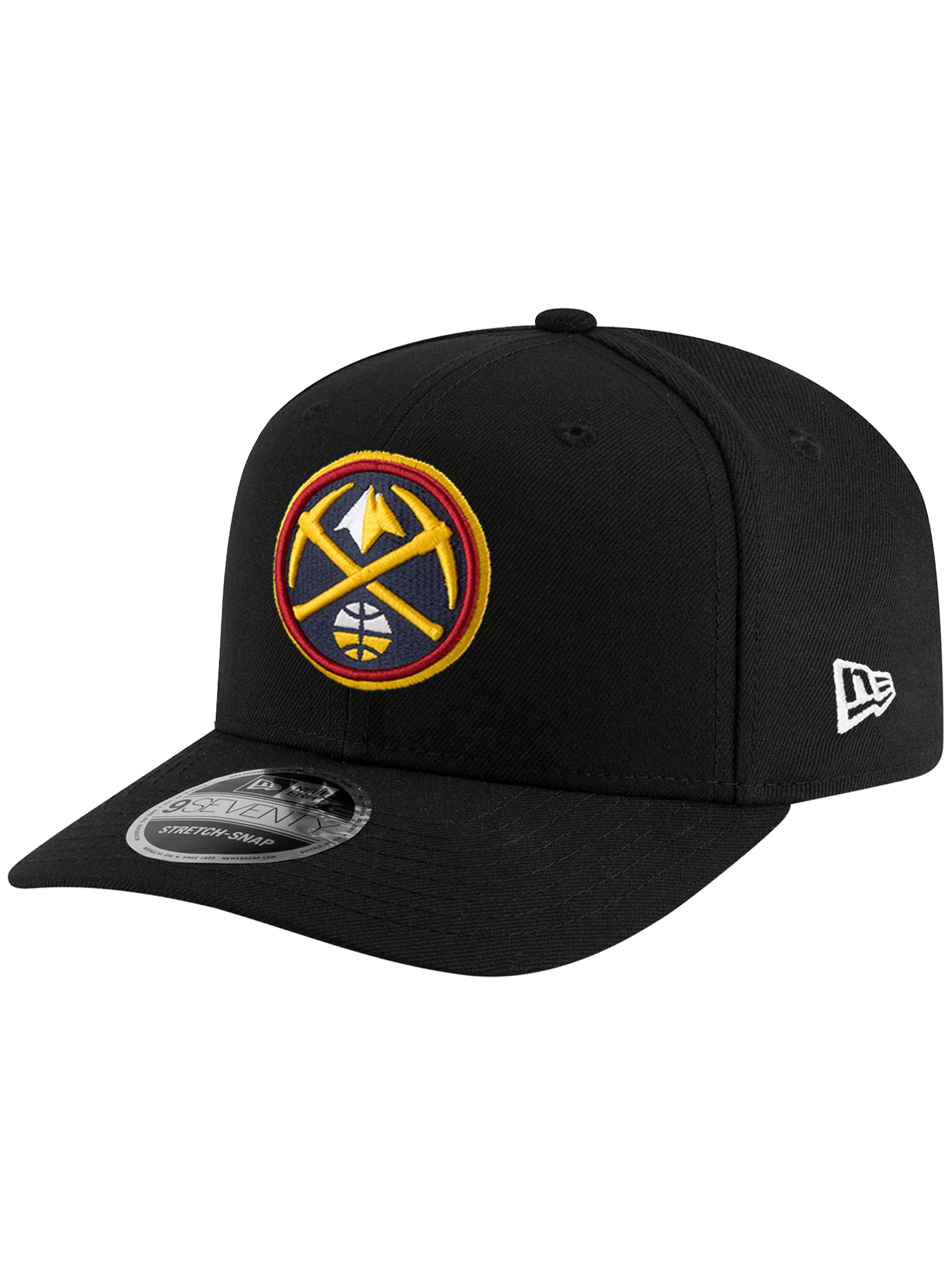 New Era Caps OSFA Denver Nuggets New Era NBA Team 9SEVENTY Stretch-Snapback Hat - Black