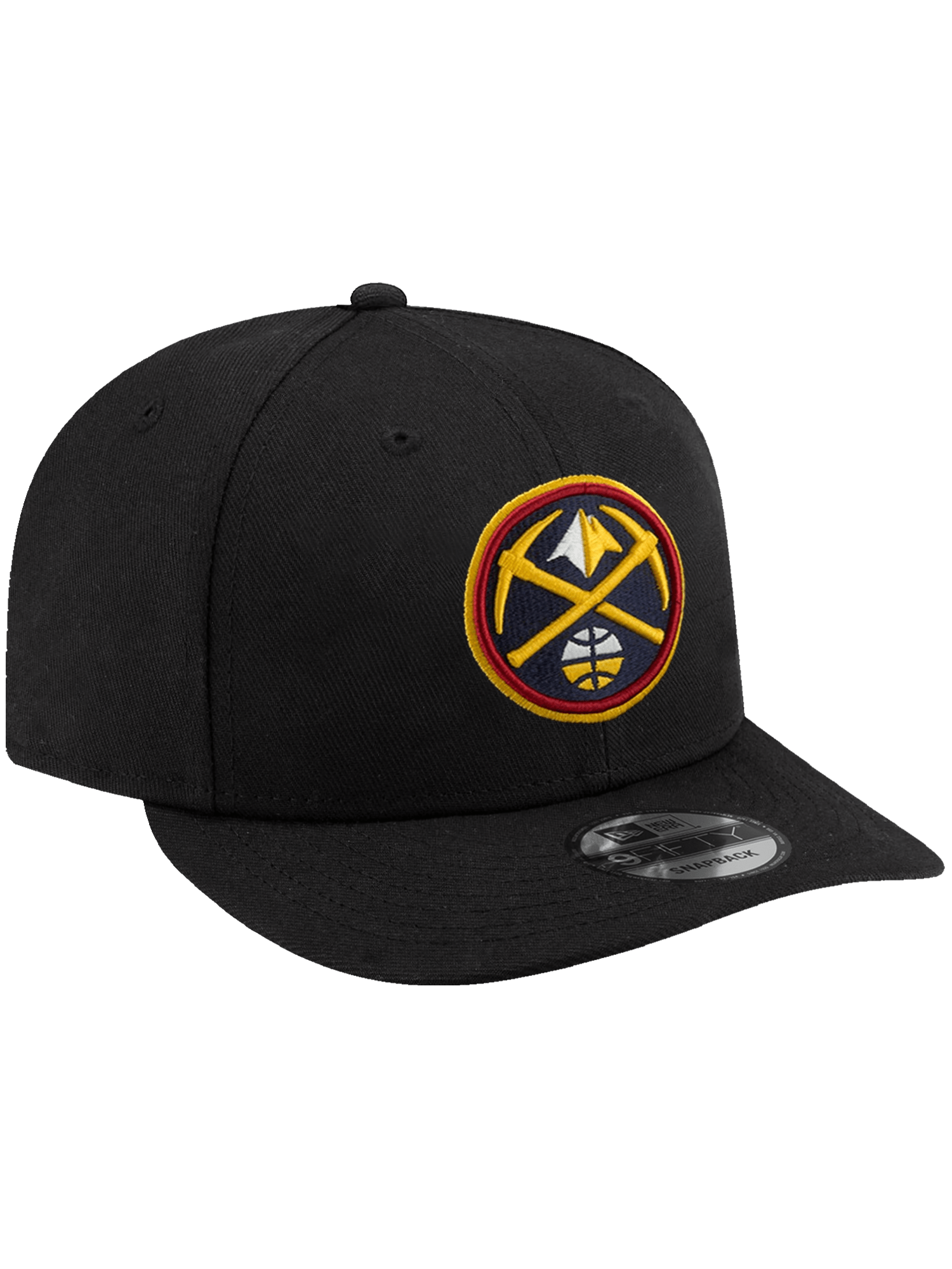 New Era Caps Denver Nuggets New Era NBA Team Pre-Curved 9FIFTY Snapback Hat - Black