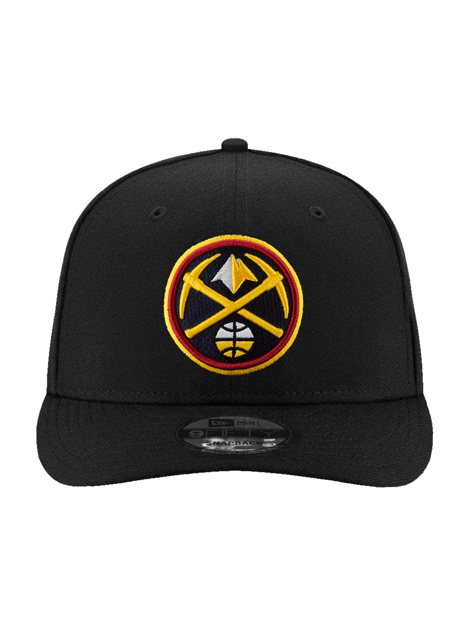 New Era Caps Denver Nuggets New Era NBA Team Pre-Curved 9FIFTY Snapback Hat - Black