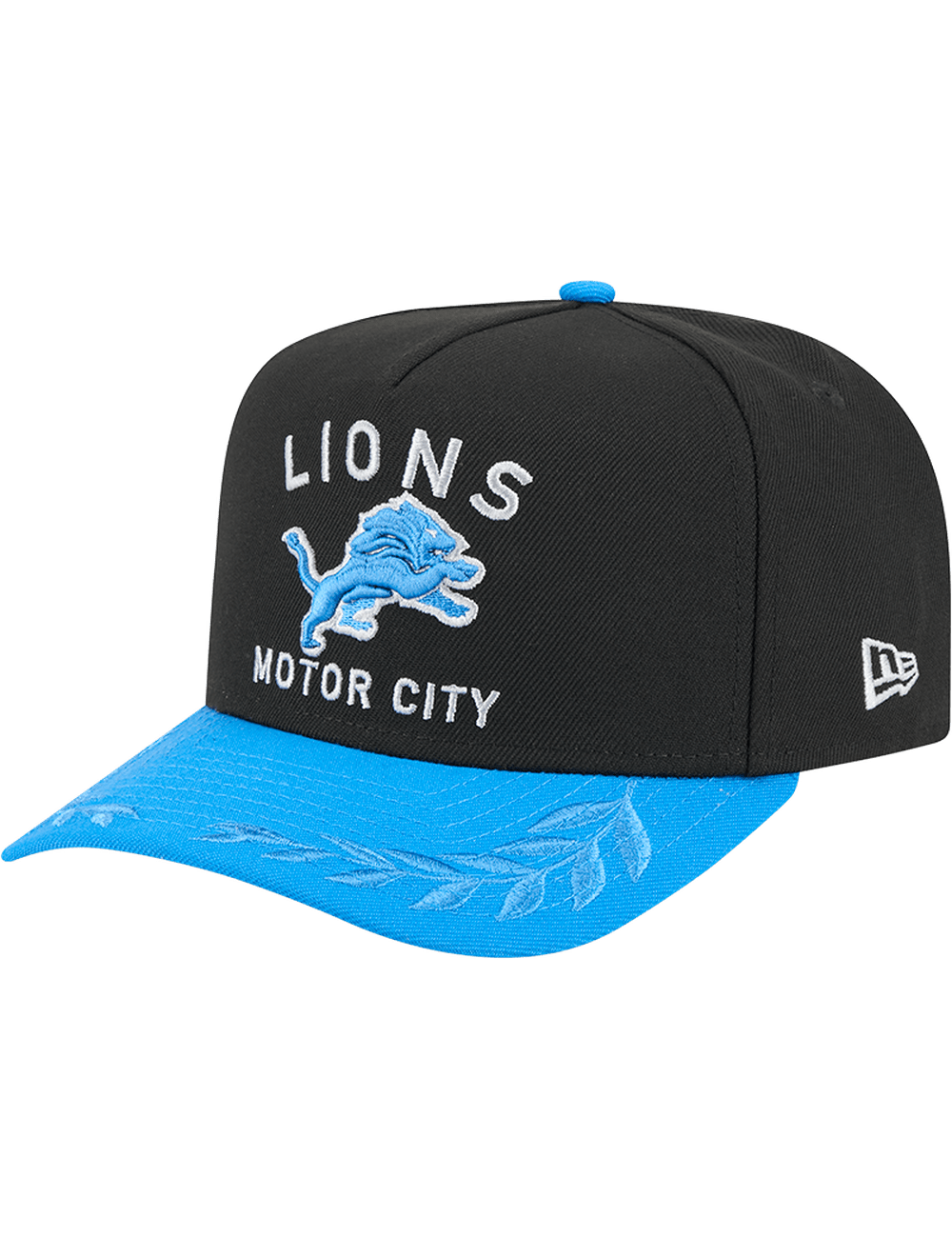 New Era Caps Detroit Lions New Era NFL 25 Draft Pre-Curved 9FIFTY A-Frame Snapback Hat - Black