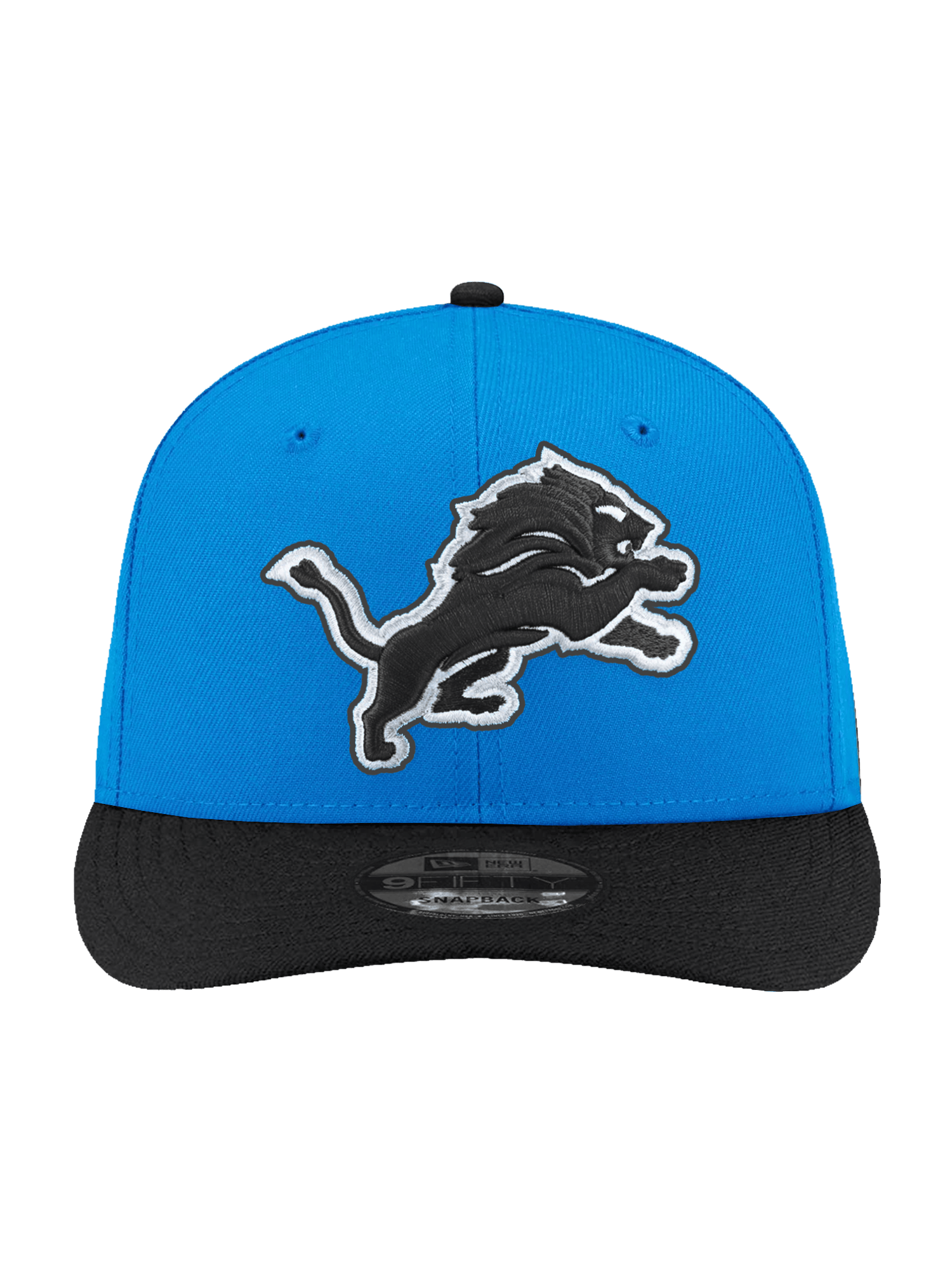 New Era Caps Detroit Lions New Era NFL ALT 2T Pre-Curved 9FIFTY Snapback Hat - Blue