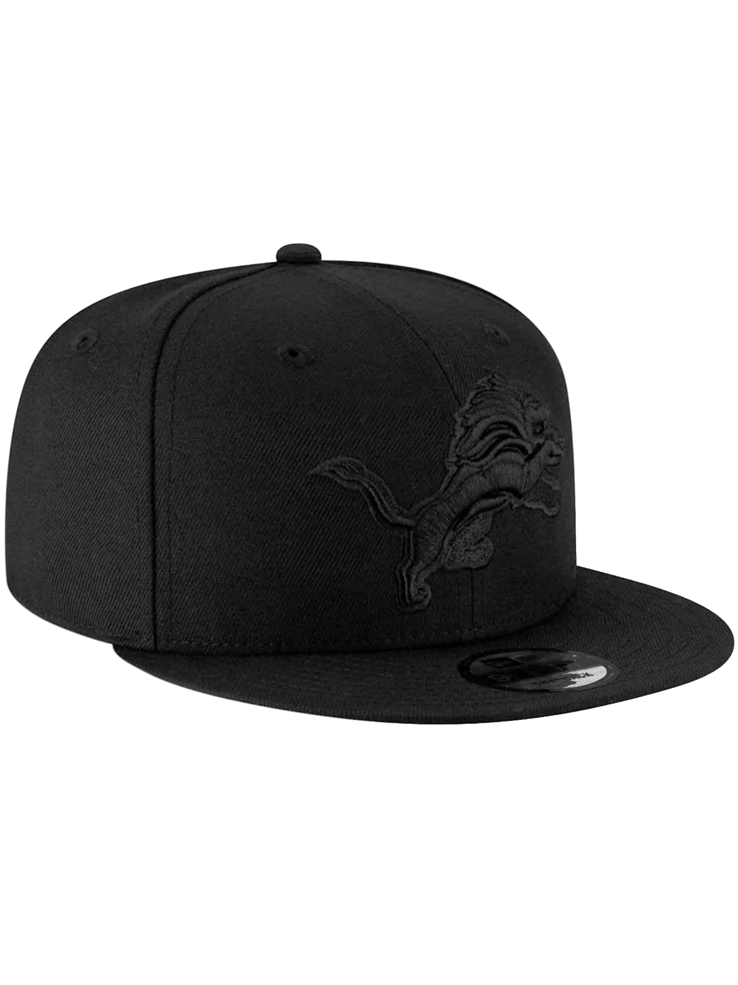 New Era Caps Detroit Lions New Era NFL Black On Black 9FIFTY Snapback Hat