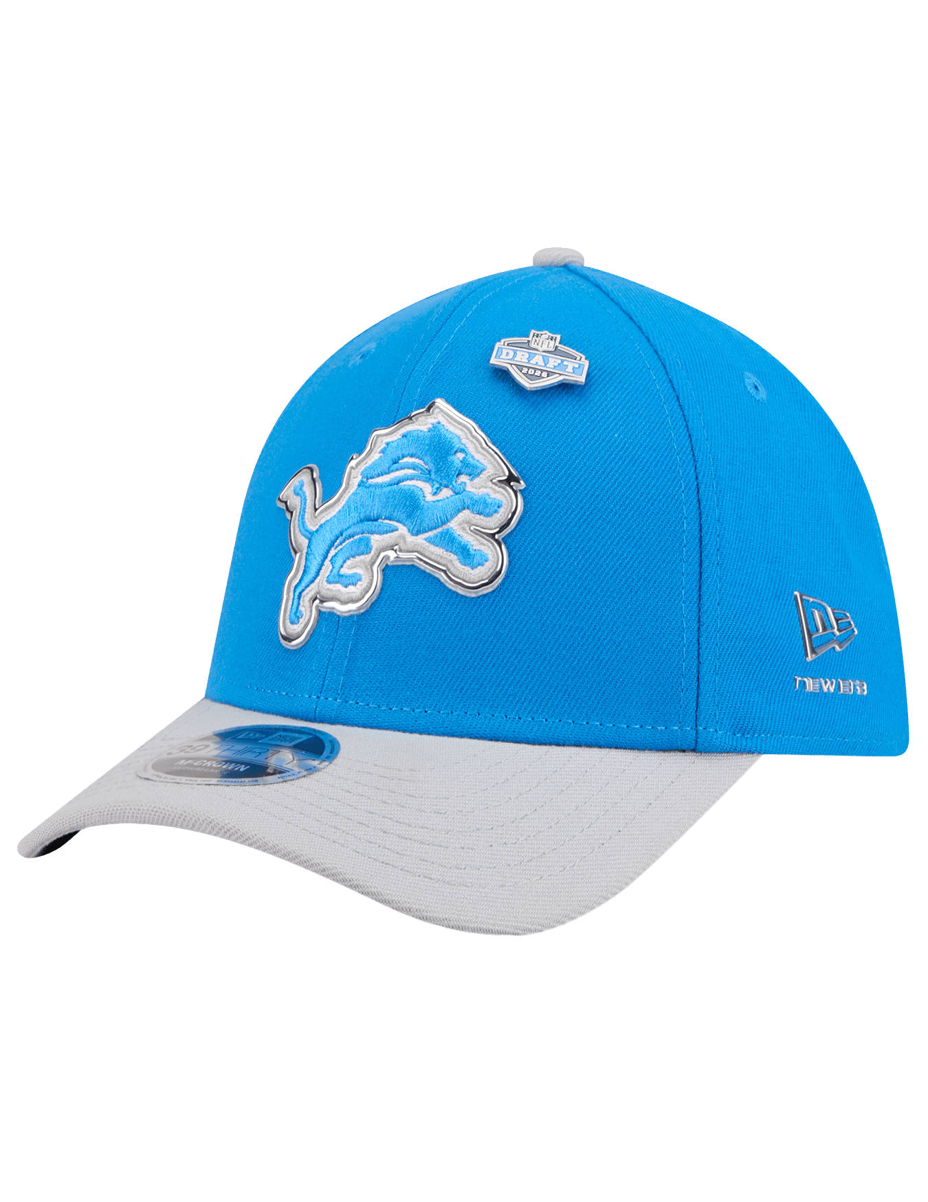 New Era Caps Detroit Lions New Era NFL Draft 26 39THIRTY M-Crown Stretch-Fit Hat