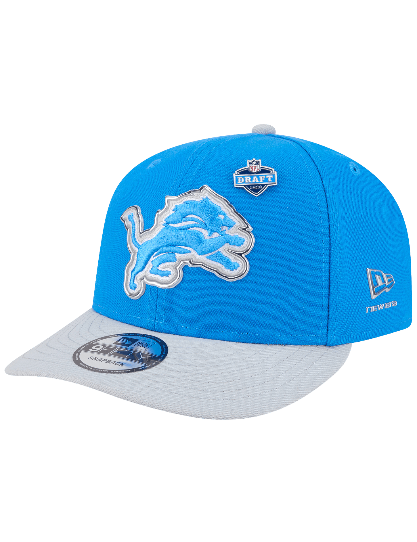 New Era Caps OSFM Detroit Lions New Era NFL Draft 26 9FIFTY Pre-Curved Snapback Hat