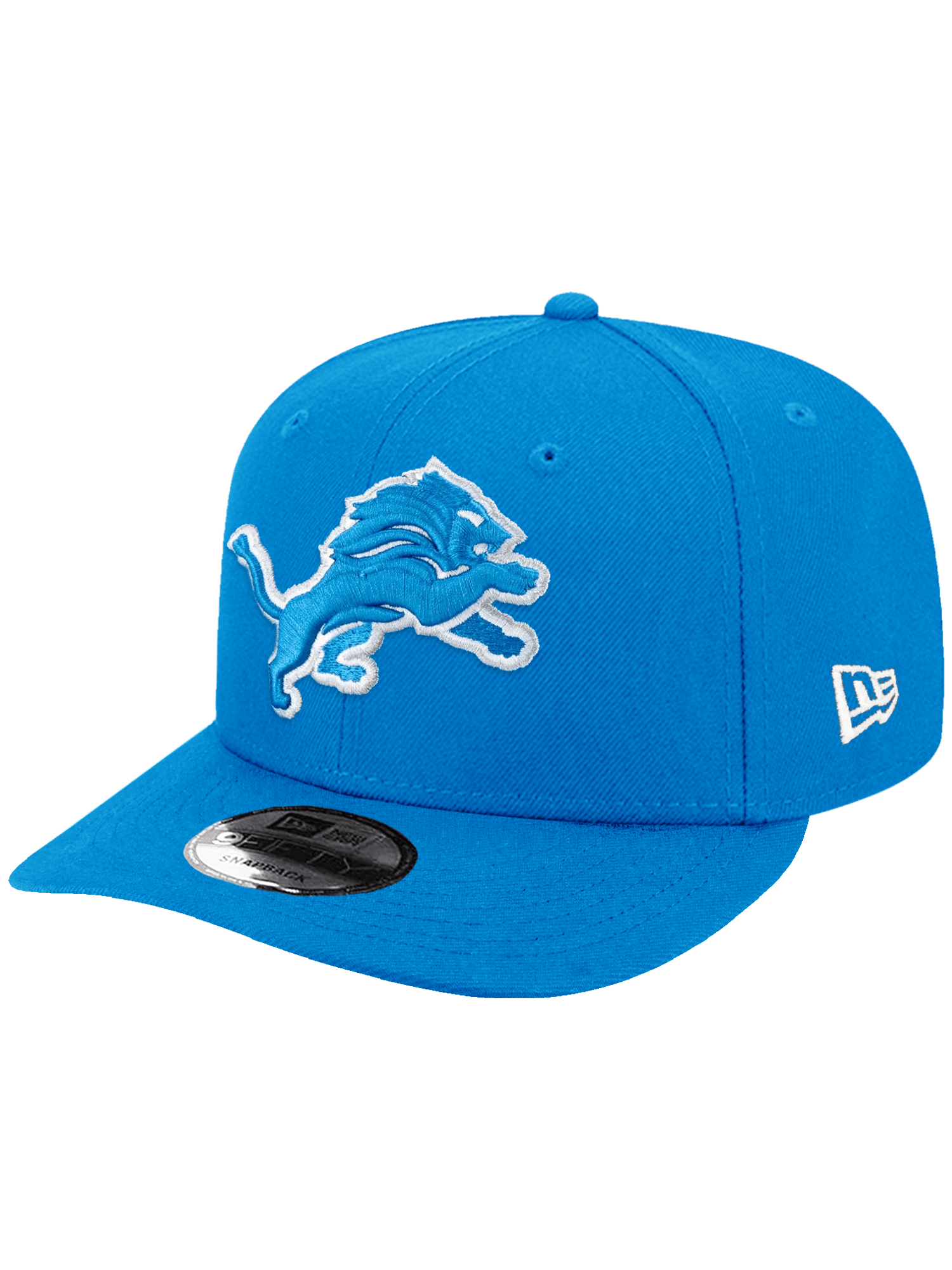 New Era Caps Detroit Lions New Era NFL Team Pre-Curved 9FIFTY Snapback Hat - Blue