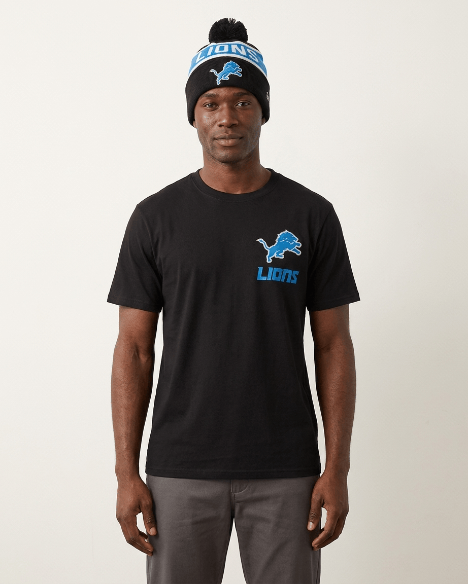 US Sports HQ Bundles Detroit Lions NFL Tee & Beanie Bundle