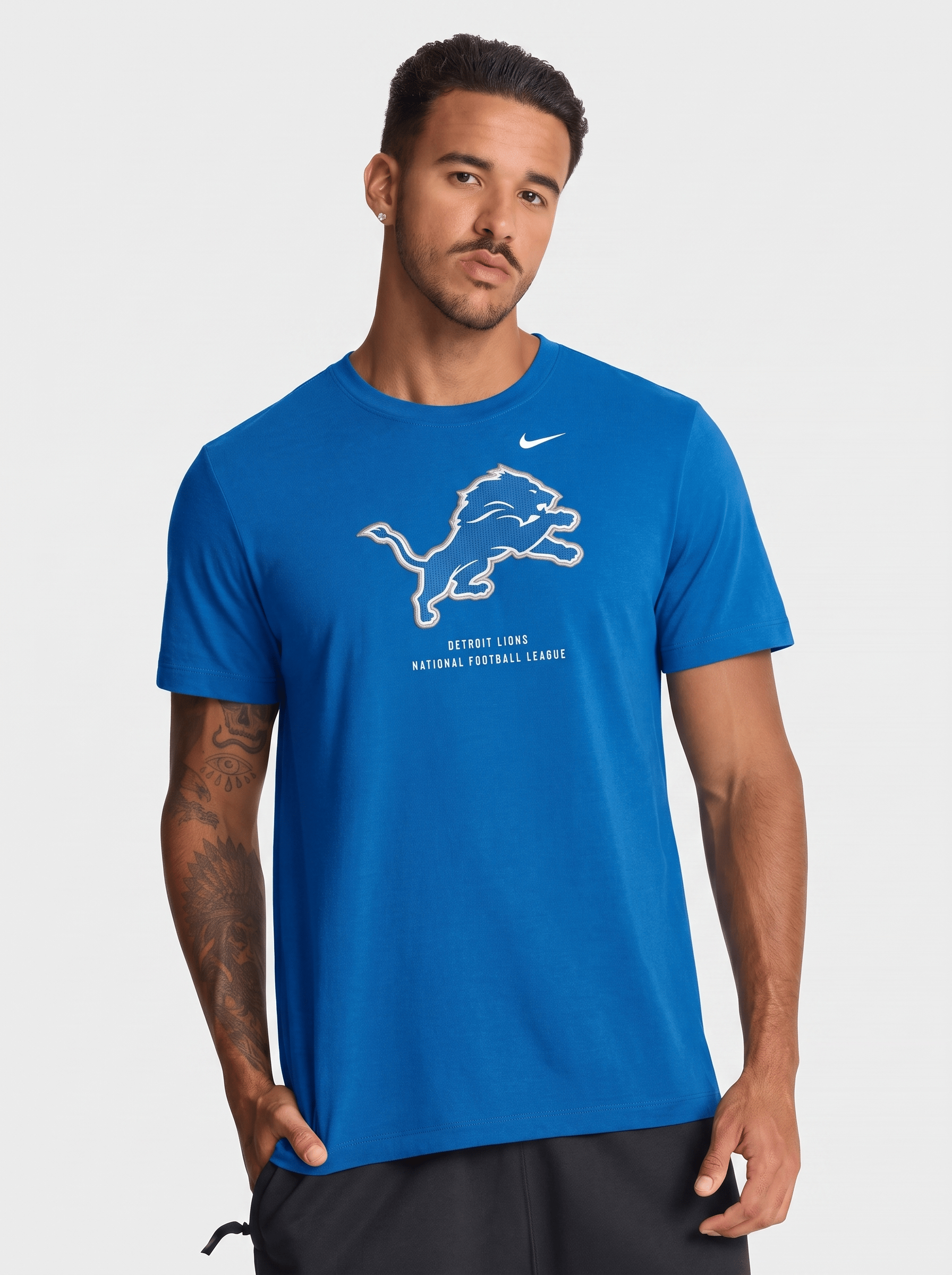 Nike T-Shirts Detroit Lions Nike NFL Property Of Cotton T-Shirt - Blue